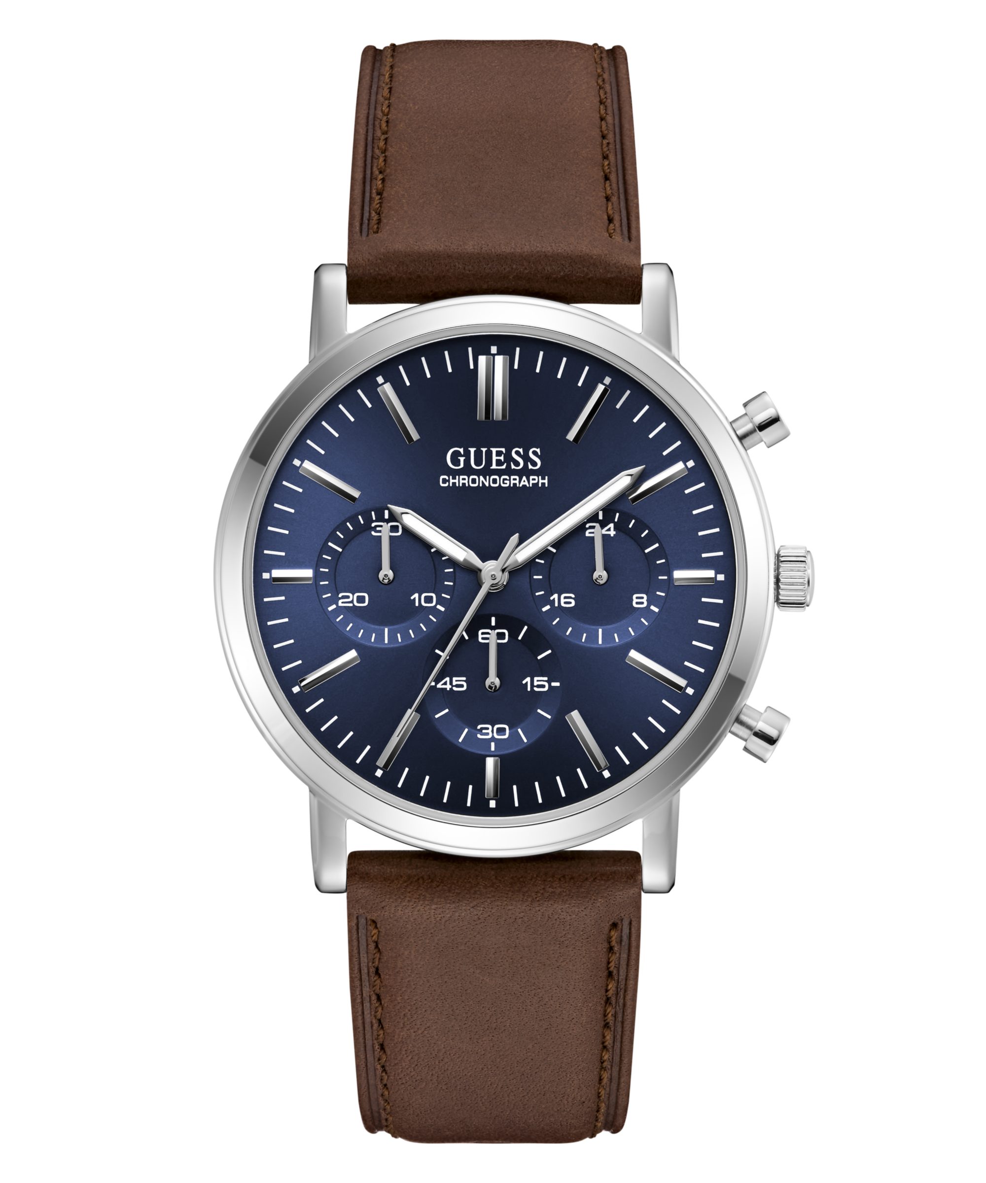 Guess Quarzuhr CASSIAN GW1154G1, Armbanduhr, Herrenuhr, Lederarmband, analog