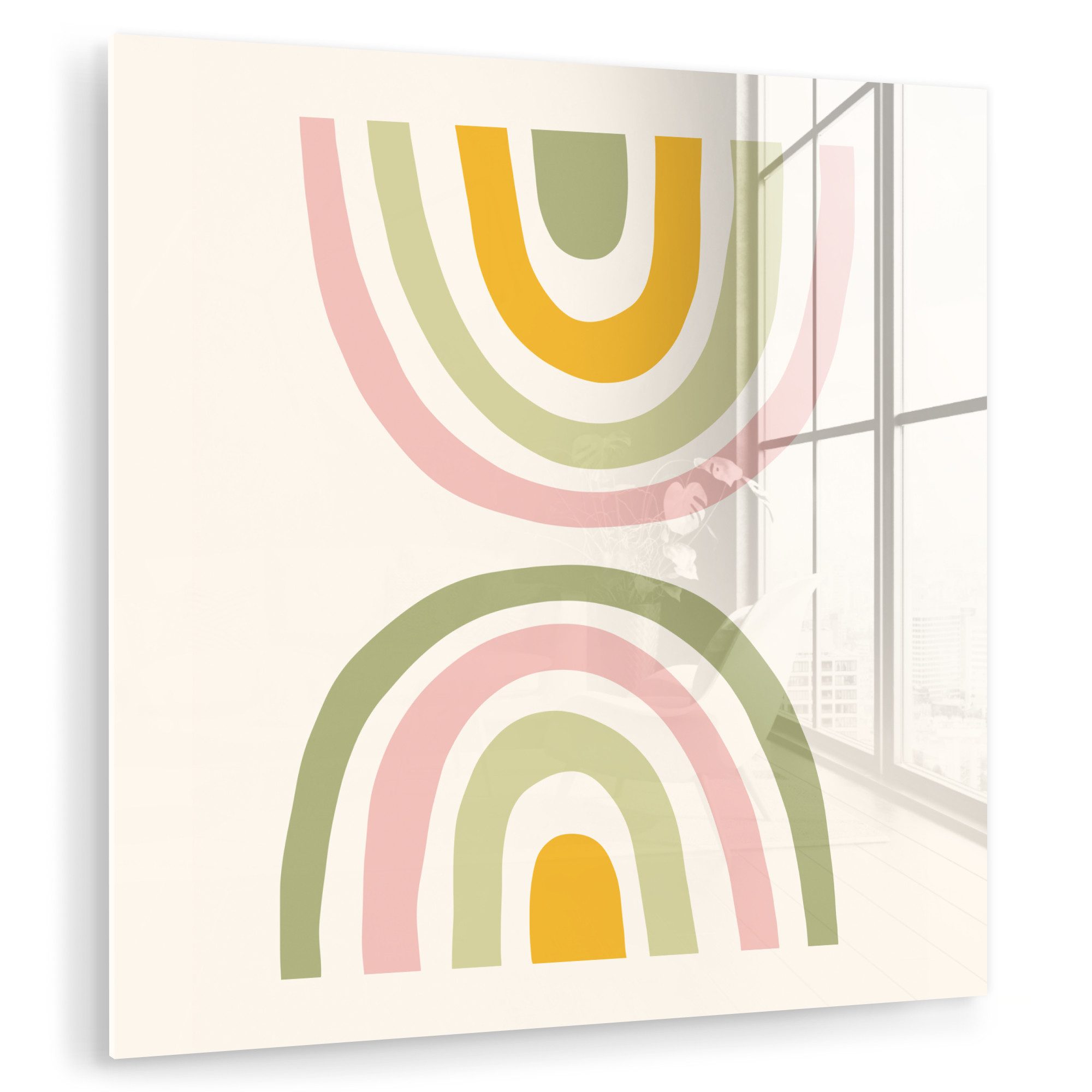 MuchoWow Acrylglasbild Regenbogen - Pastell - günstig online kaufen