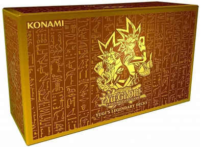 Konami Sammelkarte Yu-Gi-Oh! - Yugi's Legendary Decks - Sammel-Box englisch, inkl. Exodia-Deck und 3 Ultra Rare Ägyptische Götterkarten