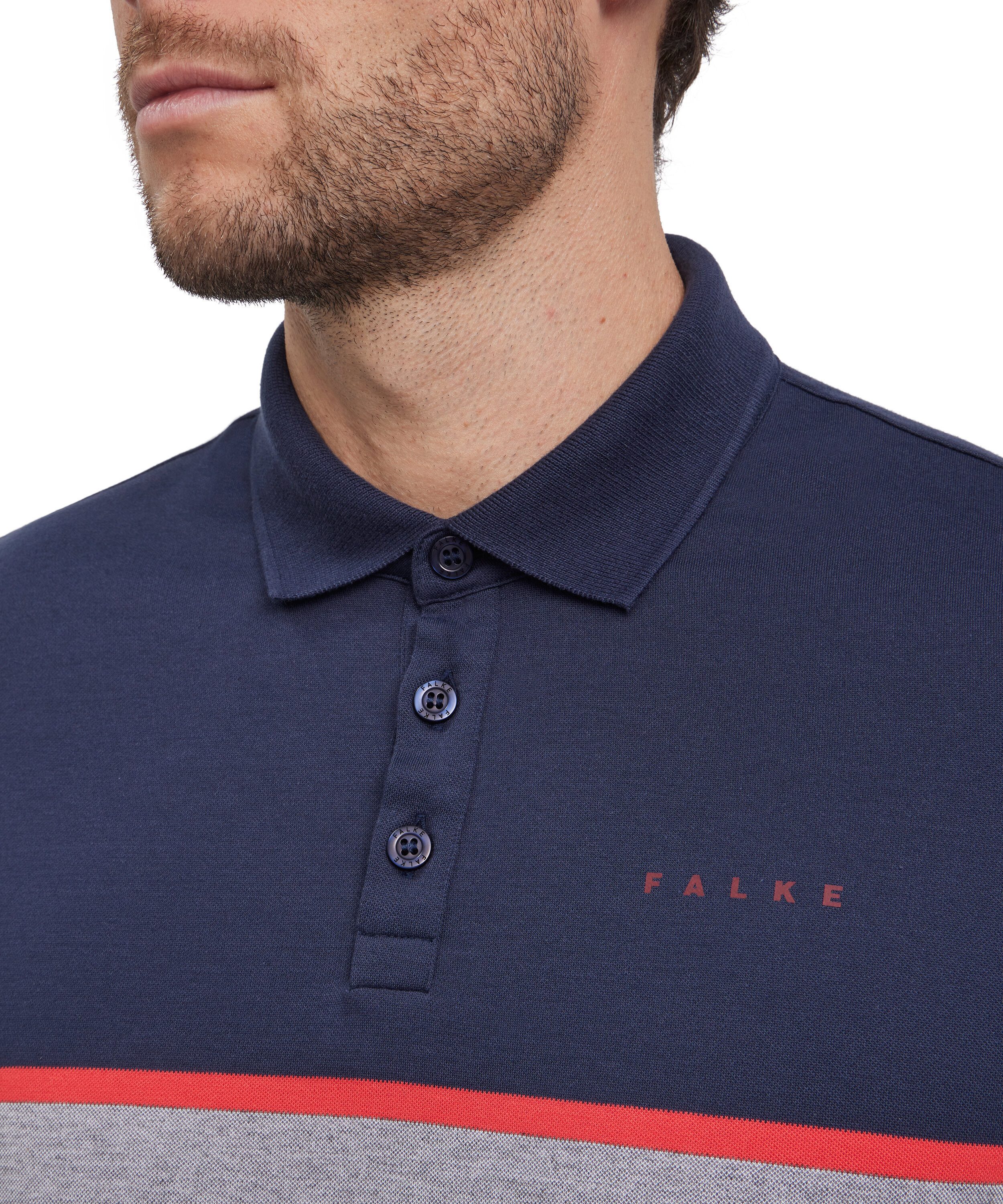 FALKE Poloshirt Polo Shirt mit Bio-Baumwolle (1-tlg., 1) mit Bio-Baumwolle