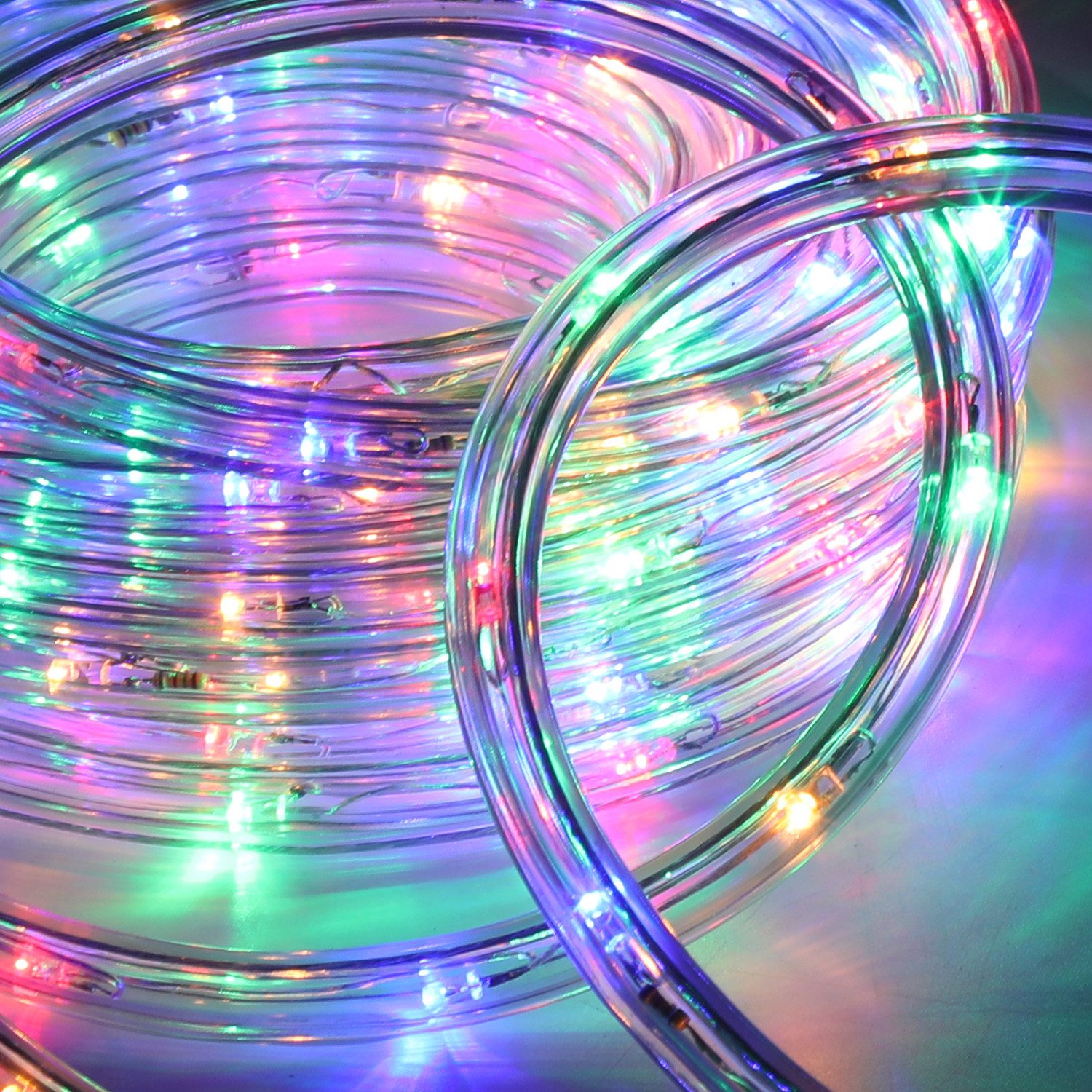 Clanmacy Lichterschlauch 10m-50m LED Lichterschlauch Bunt Lichterkette Lichtschlauch 8 Modi, Wasserdicht