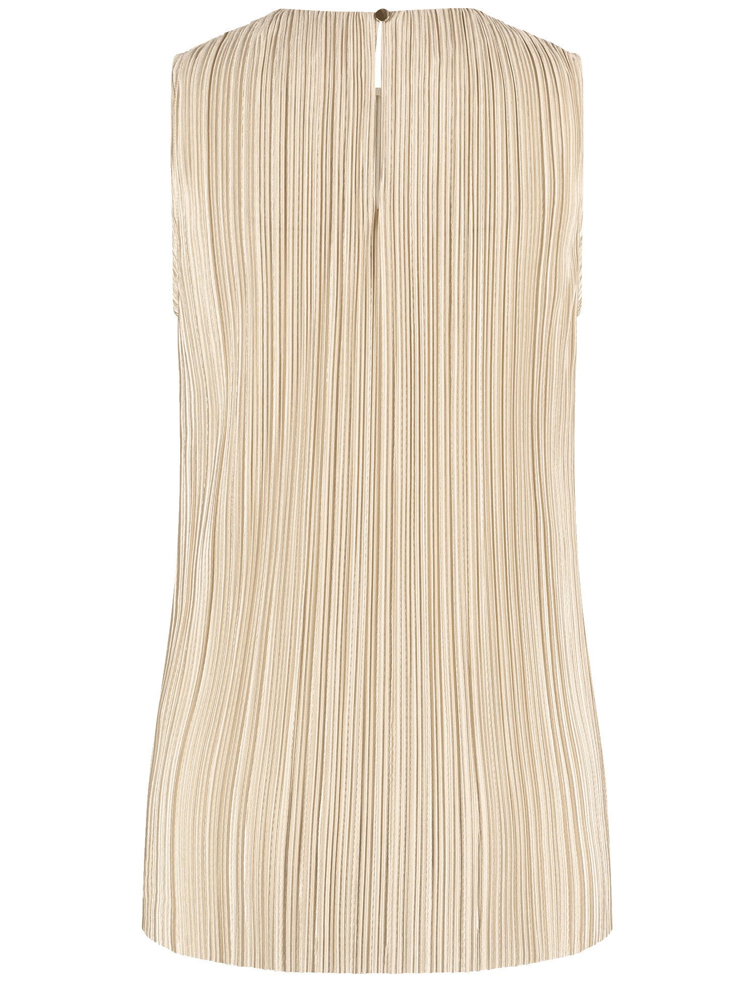 Taifun Shirttop – Ärmelloses Top mit Schimmer und Plisseestruktur