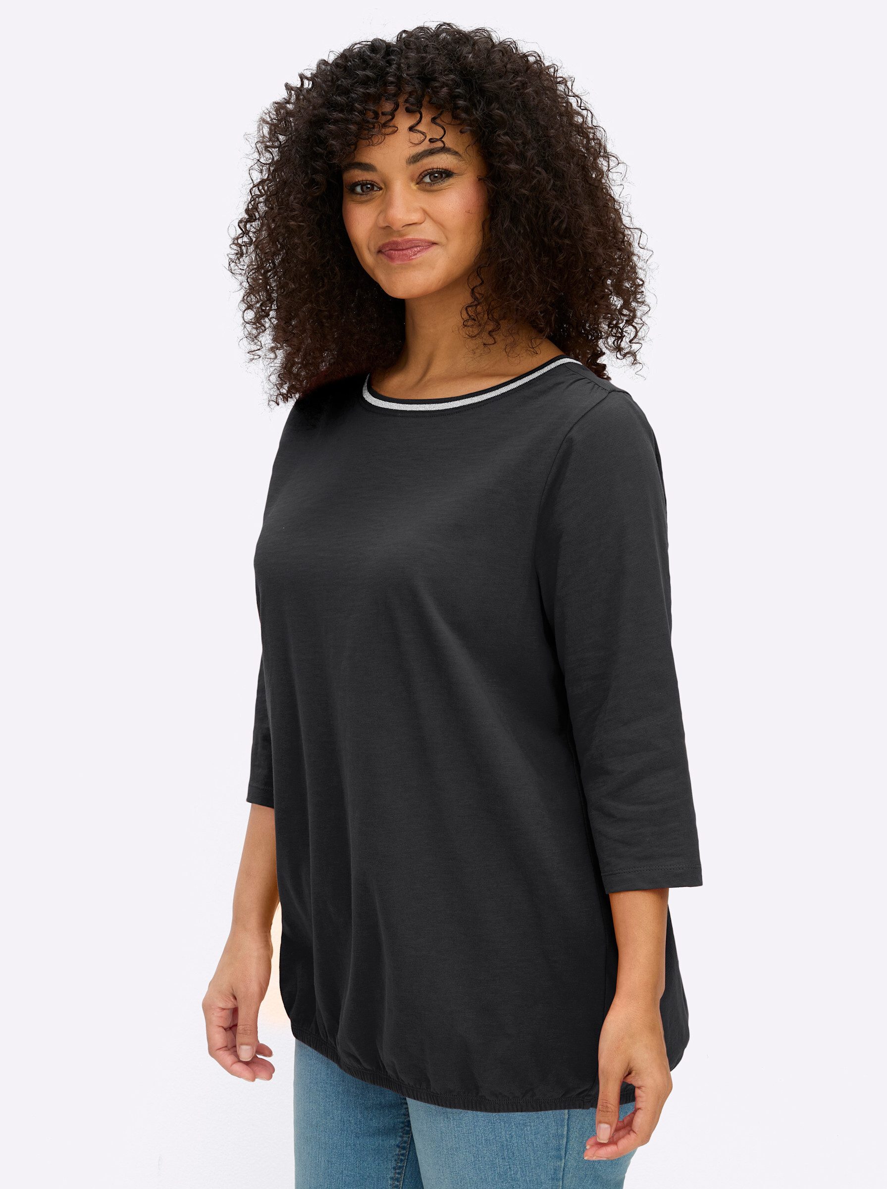 Sheego T-Shirt 3/4-Arm-Shirt 3/4-Arm – Bild 5 von 5