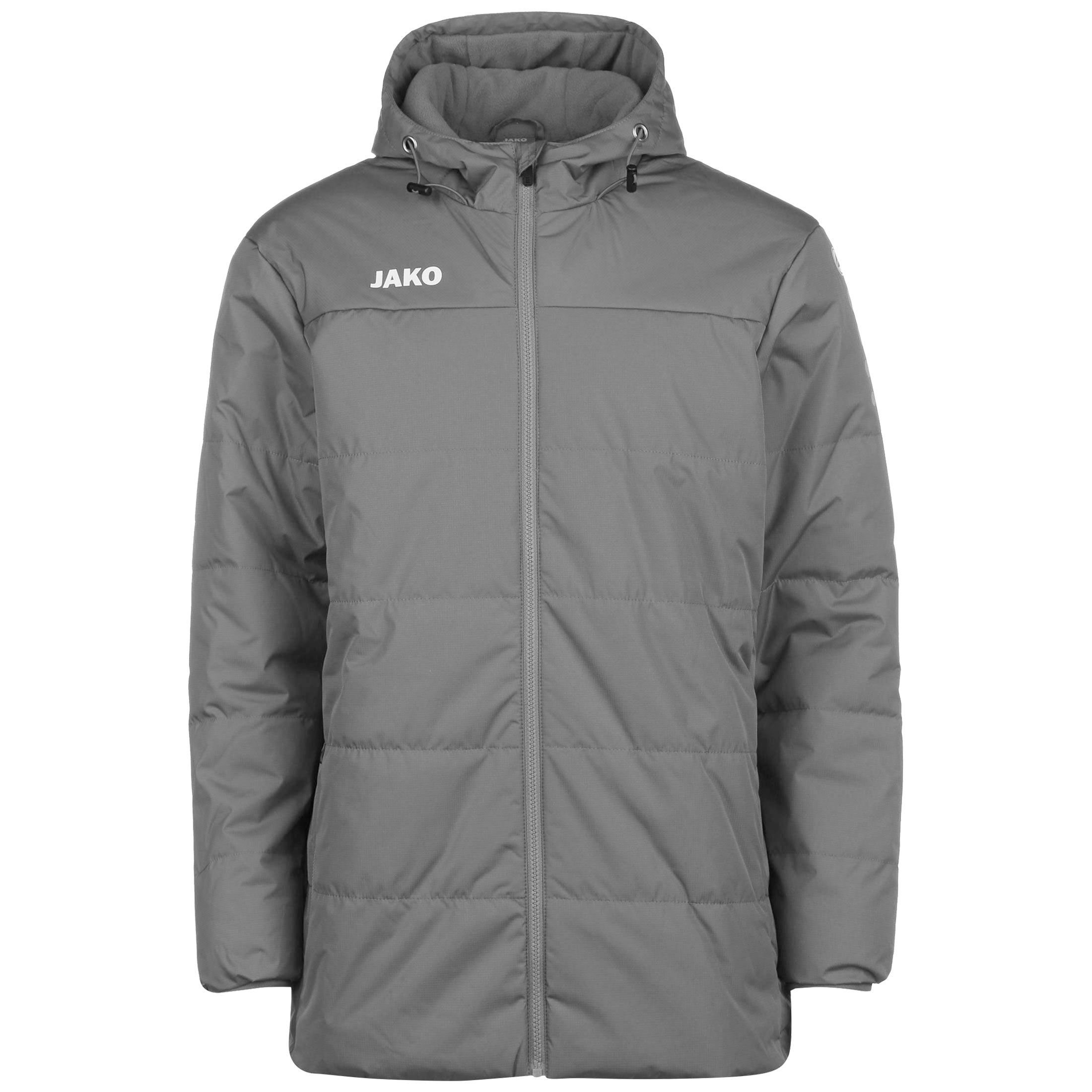 Jako Trainingsjacke Team Coach Winterjacke Herren grau