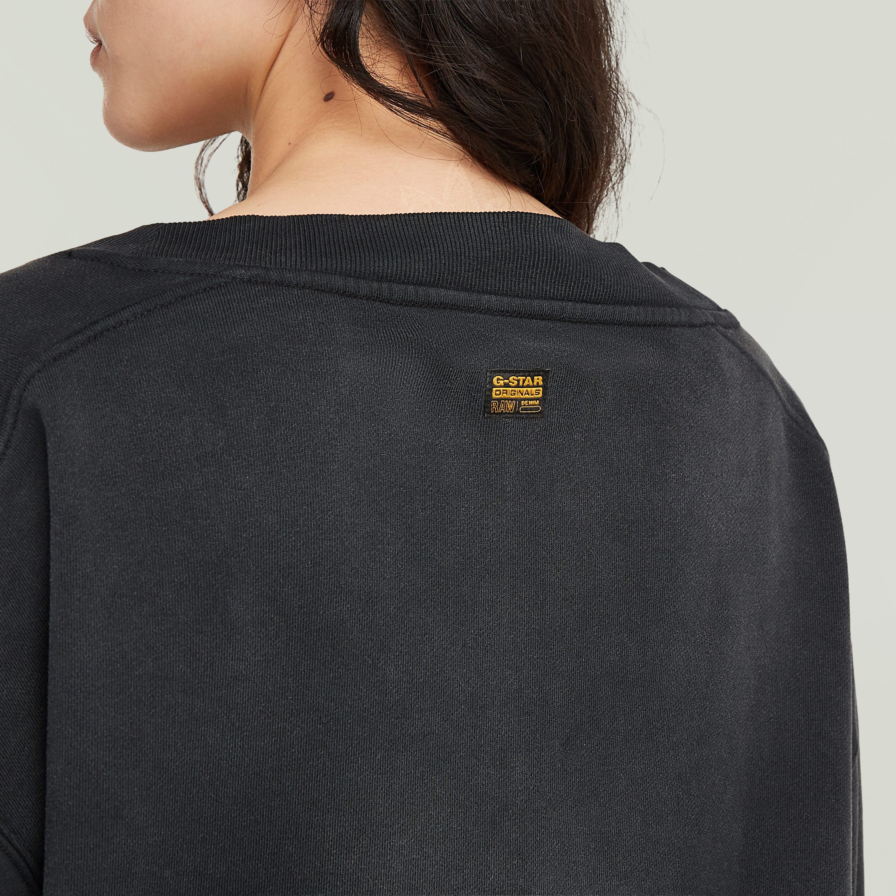 G-STAR Sweatshirt Sun faded V-Neck Loose Wmn mit V-Ausschnitt