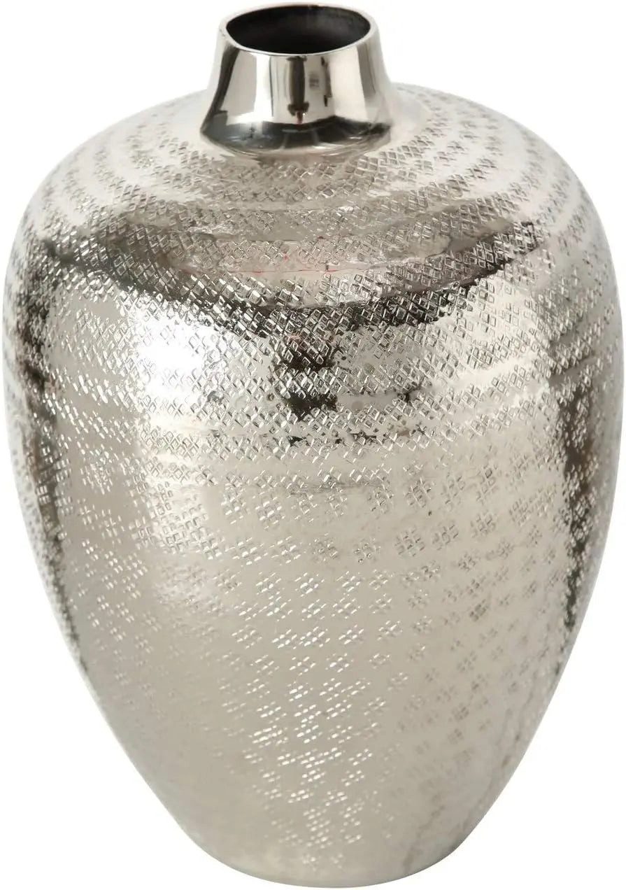 Meinposten Dekovase Vase silber Metall 25 günstig online kaufen