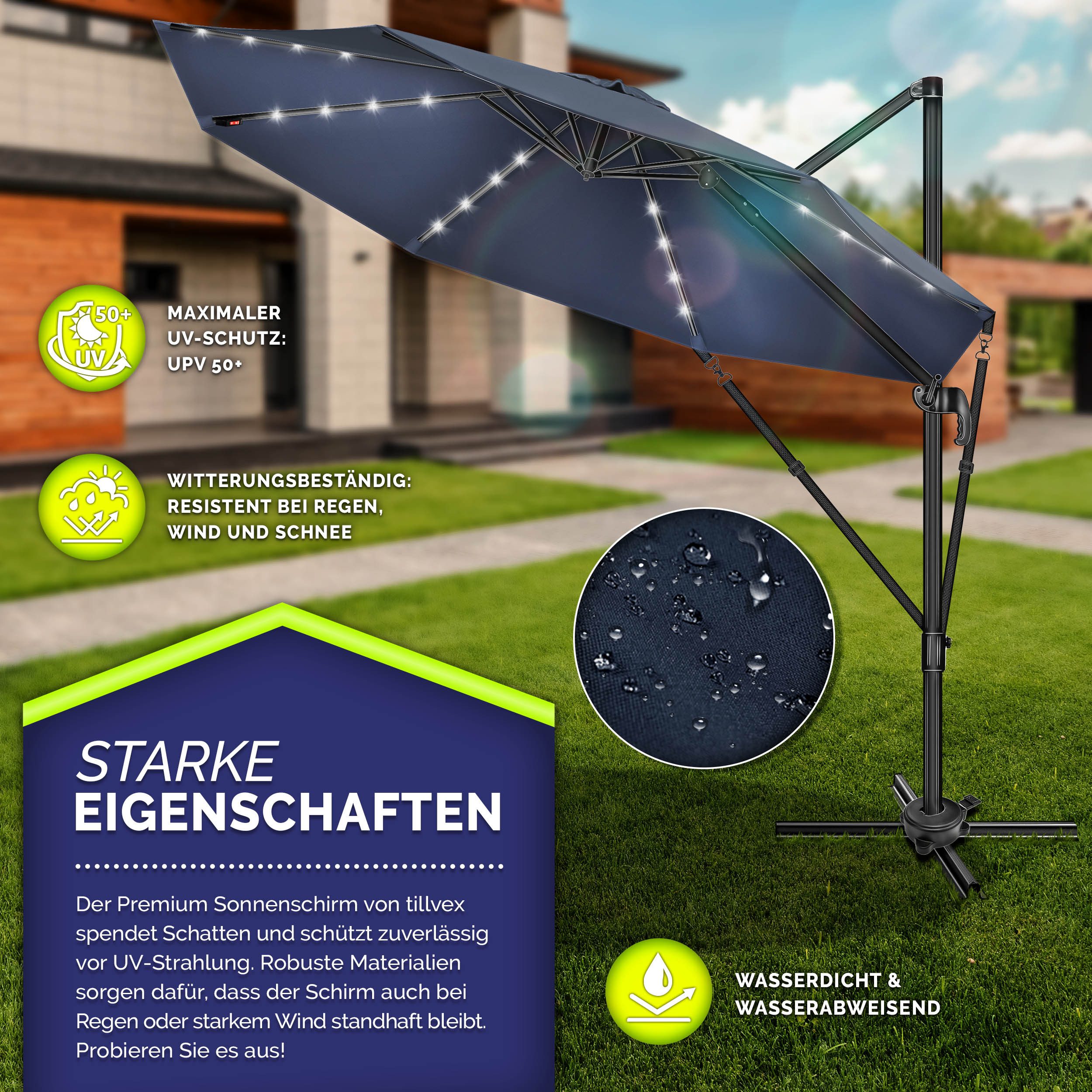 tillvex Sonnenschirm tillvex® Premium Alu Sonnenschirm günstig online kaufen