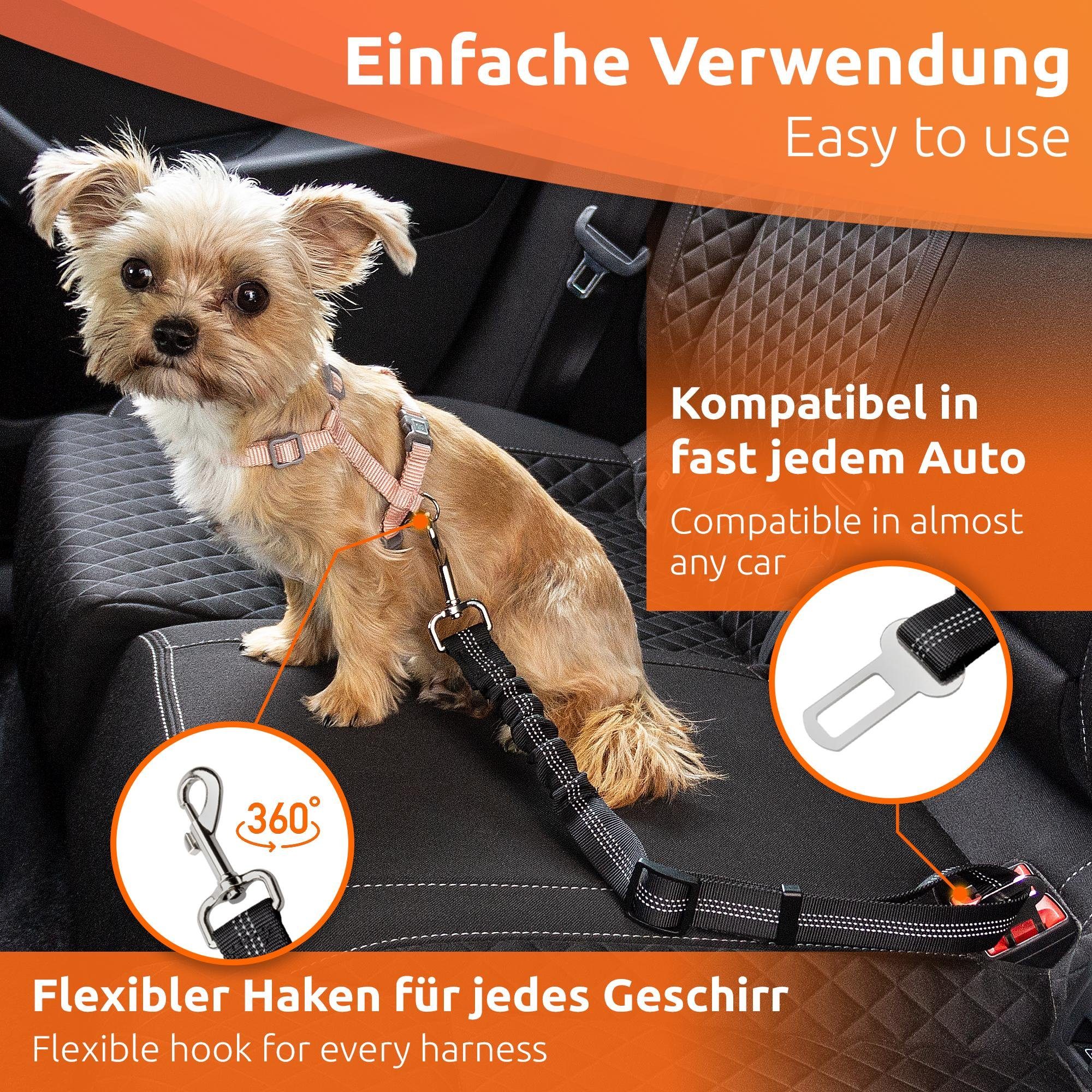 MAVURA Autohundegeschirr FlexiDrive Hunde Auto Sicherheitsgurt