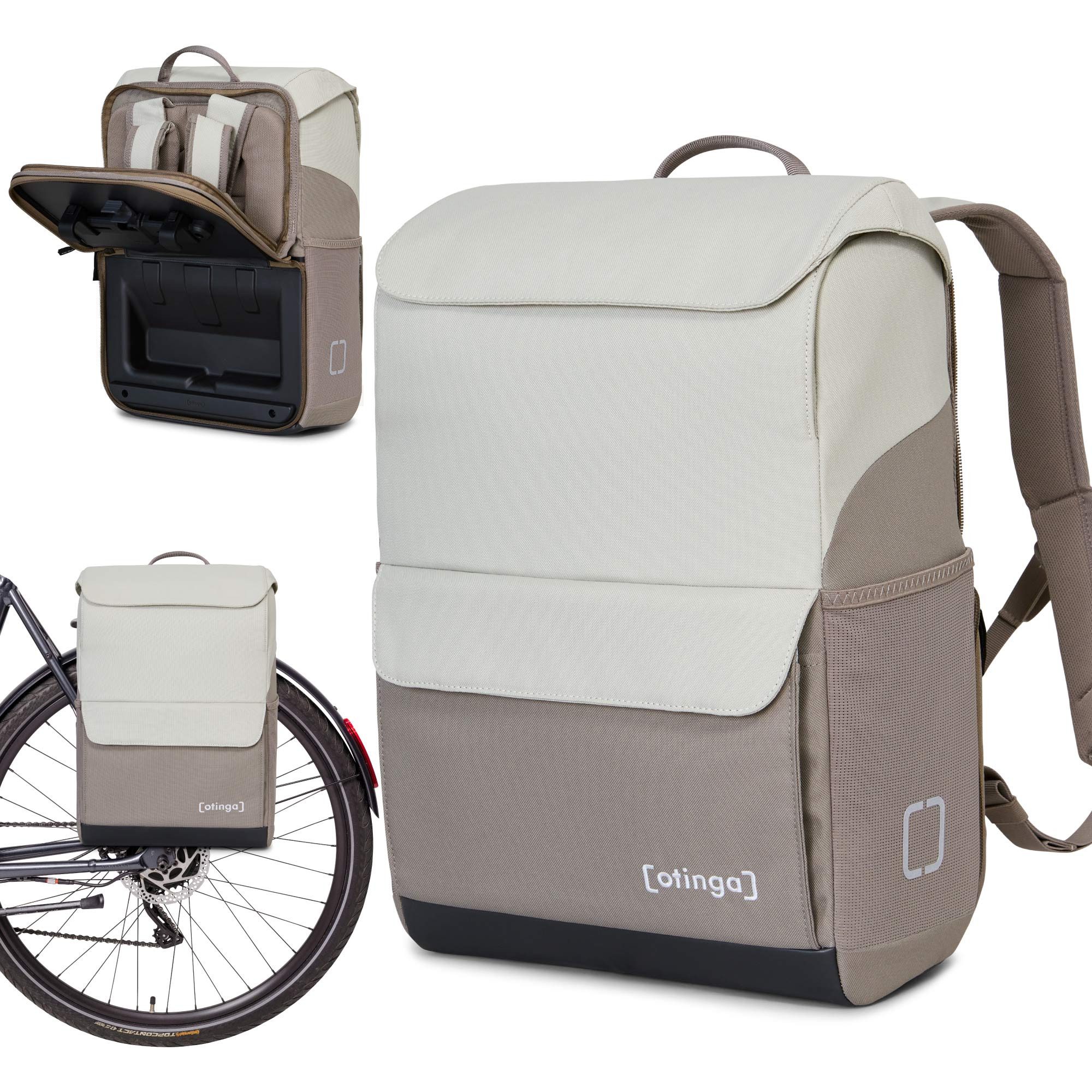 Fahrradtasche Flip Move Fahrradtasche Rucksack Wasserdicht Gepäckträger (19 Liter)