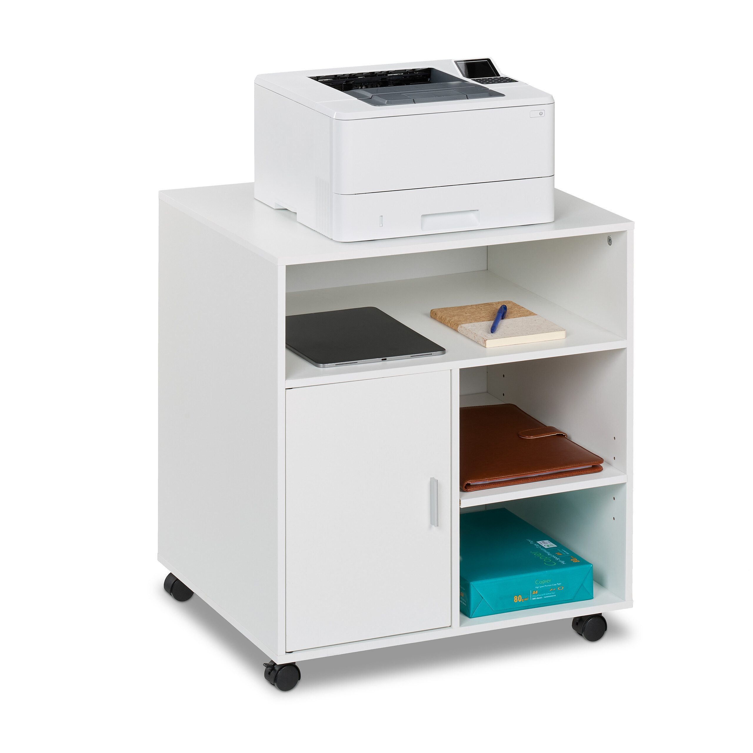 relaxdays Rollcontainer mit 5 Fäch, (1 günstig online kaufen