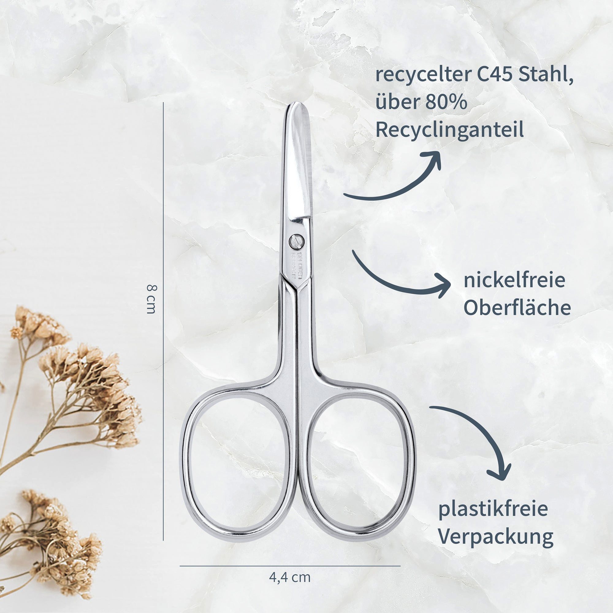Niyok Baby-Nagelschere für Babys & Kinder, sicher & präzise für sanfte Baby Nagelpflege, nickelfrei, abgerundete Spitze
