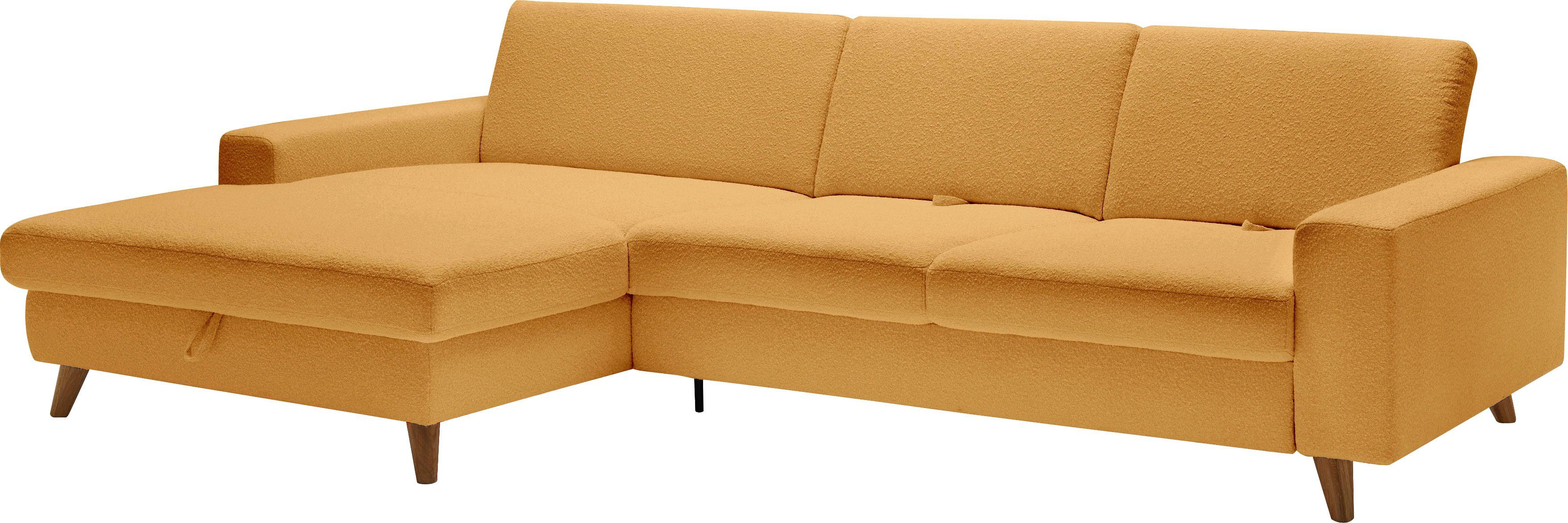 Bettkasten TOM honey wahlweise Nordic SCO und Shift Pure, 95 HOME Bettfunktion Ecksofa mit TAILOR