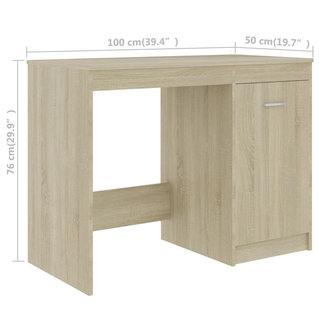 Schreibtisch cm furnicato 140x50x76 Holzwerkstoff Sonoma-Eiche