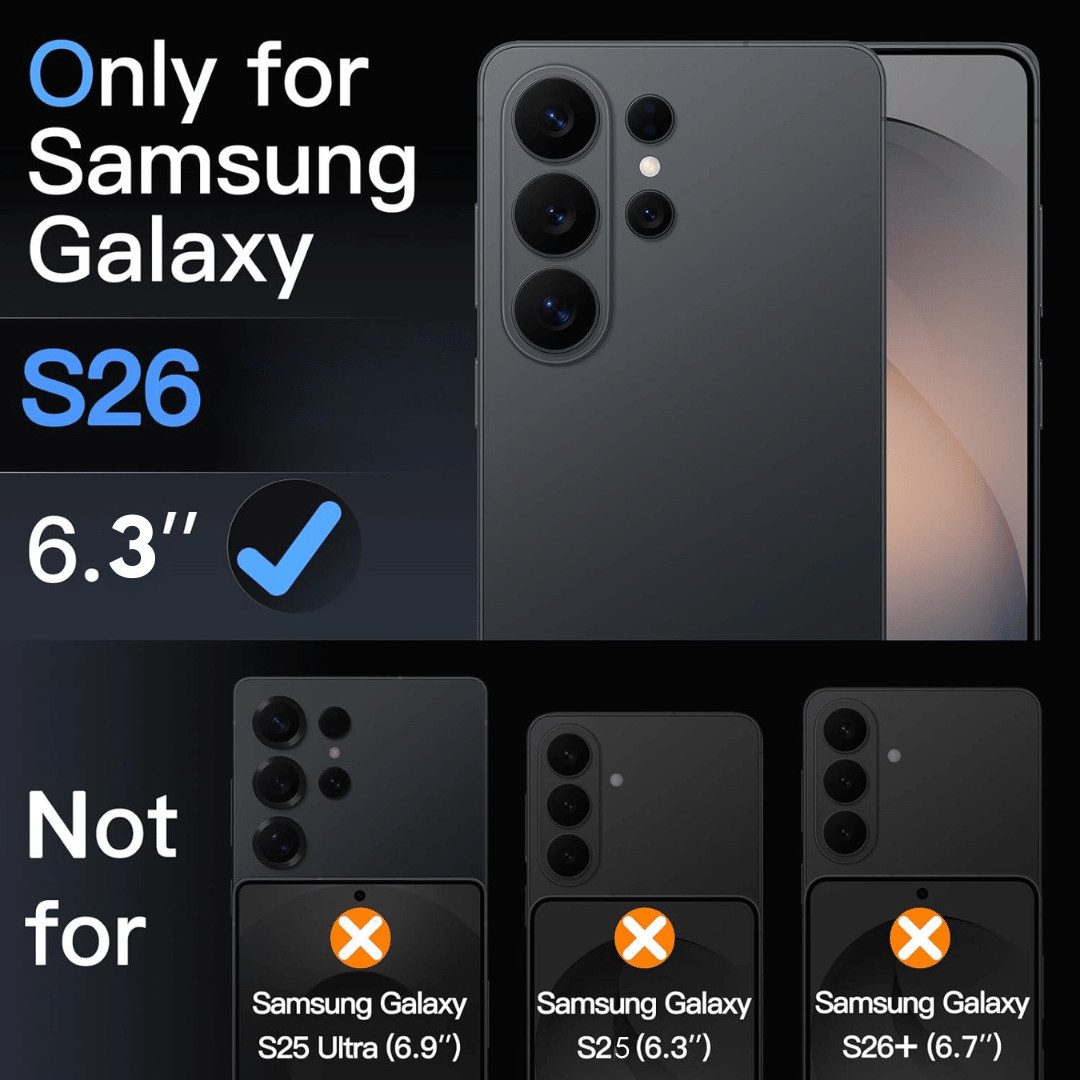 SmartUP Smartphone-Hülle + 2X Schutzglas für Samsung Galaxy S26 5G Panzerfolie Display Case 9H 6,3 Zoll, kompletter Rundumschutz – Bild 3 von 5