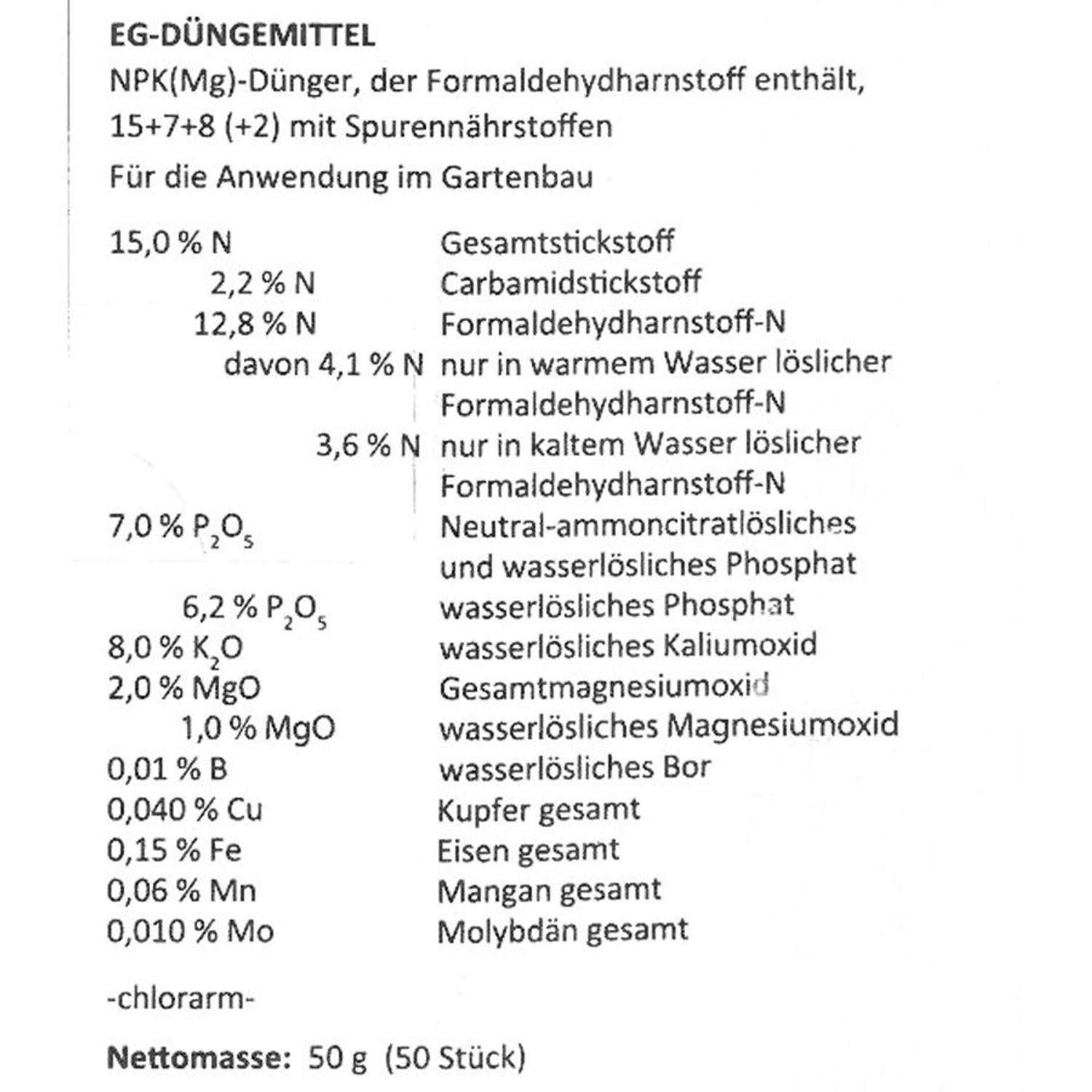 floraline Pflanzendünger Floraline 50 Düngestäbchen Blühpflanzen günstig online kaufen