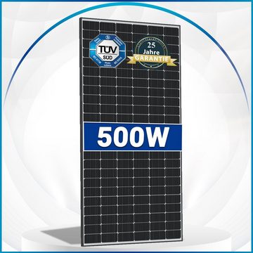 SOLAR-HOOK etm EPP 500 Watt M10 HIEFF Twin Mono Schwarz / Silber Solar Panel, für Ihr Haus, Plug & Play