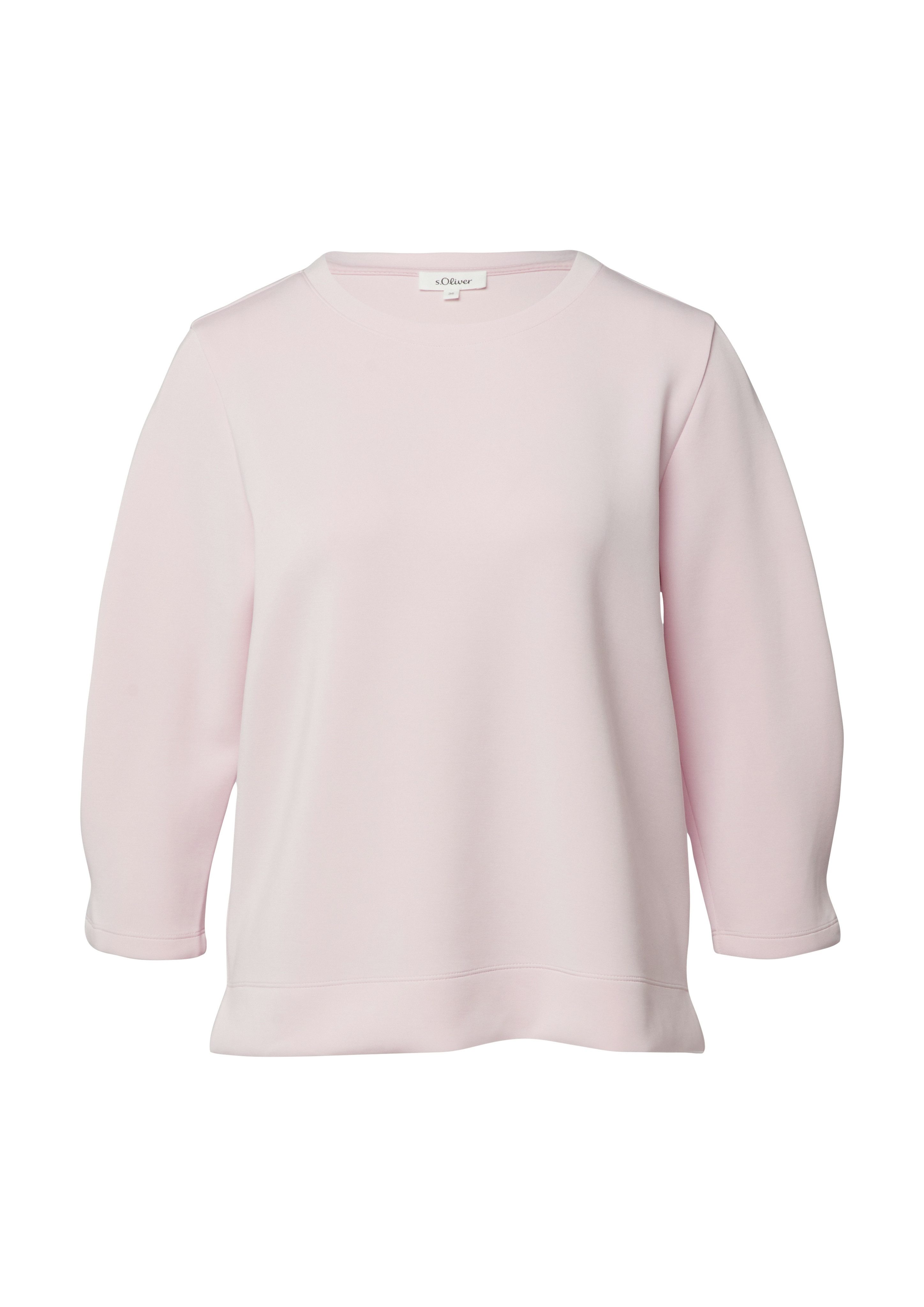 3/4 Arm-Pullover Sweatshirt
