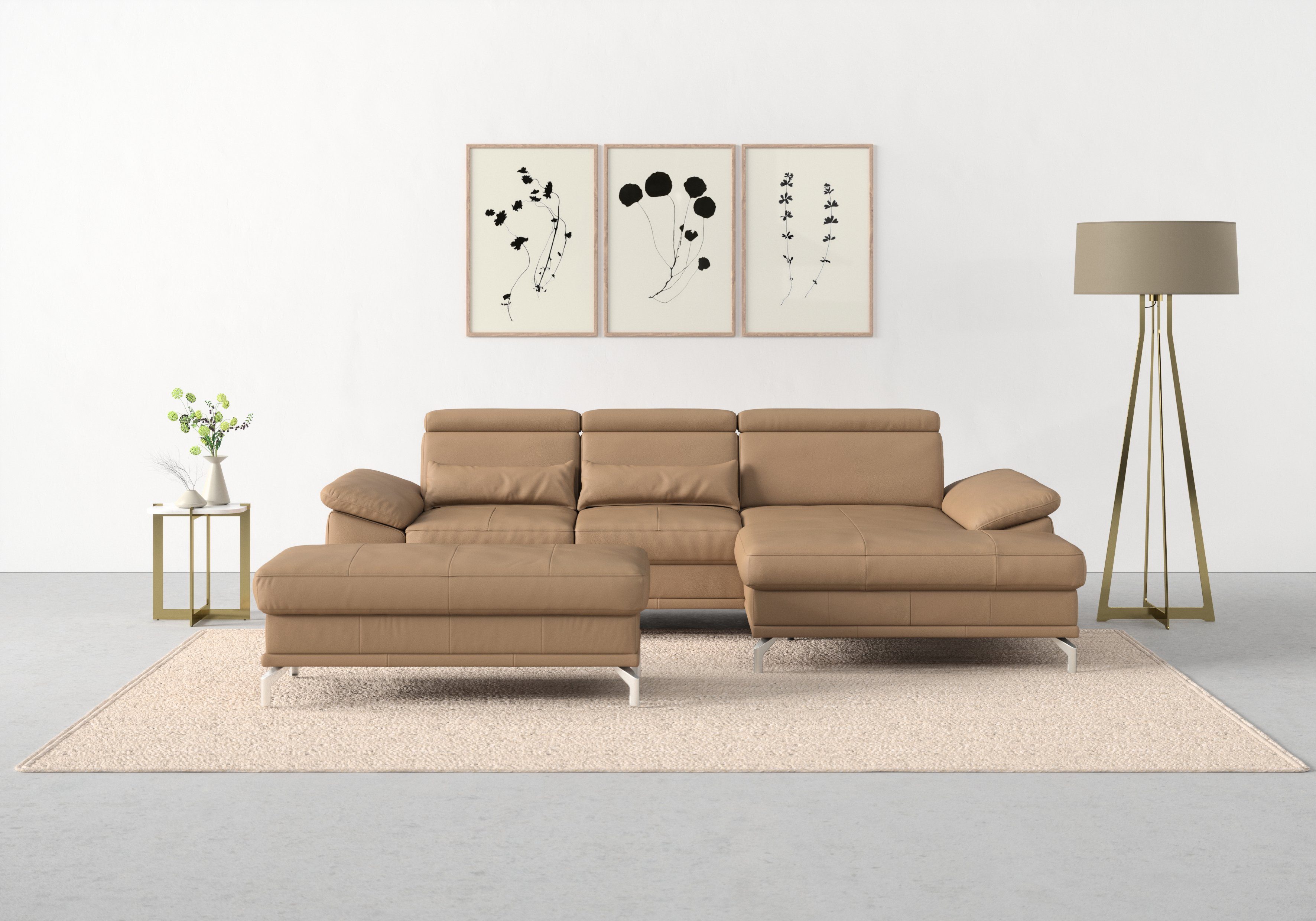 sit&more Ecksofa Cabrio L-Form, mit Sitztiefenverstellung, günstig online kaufen