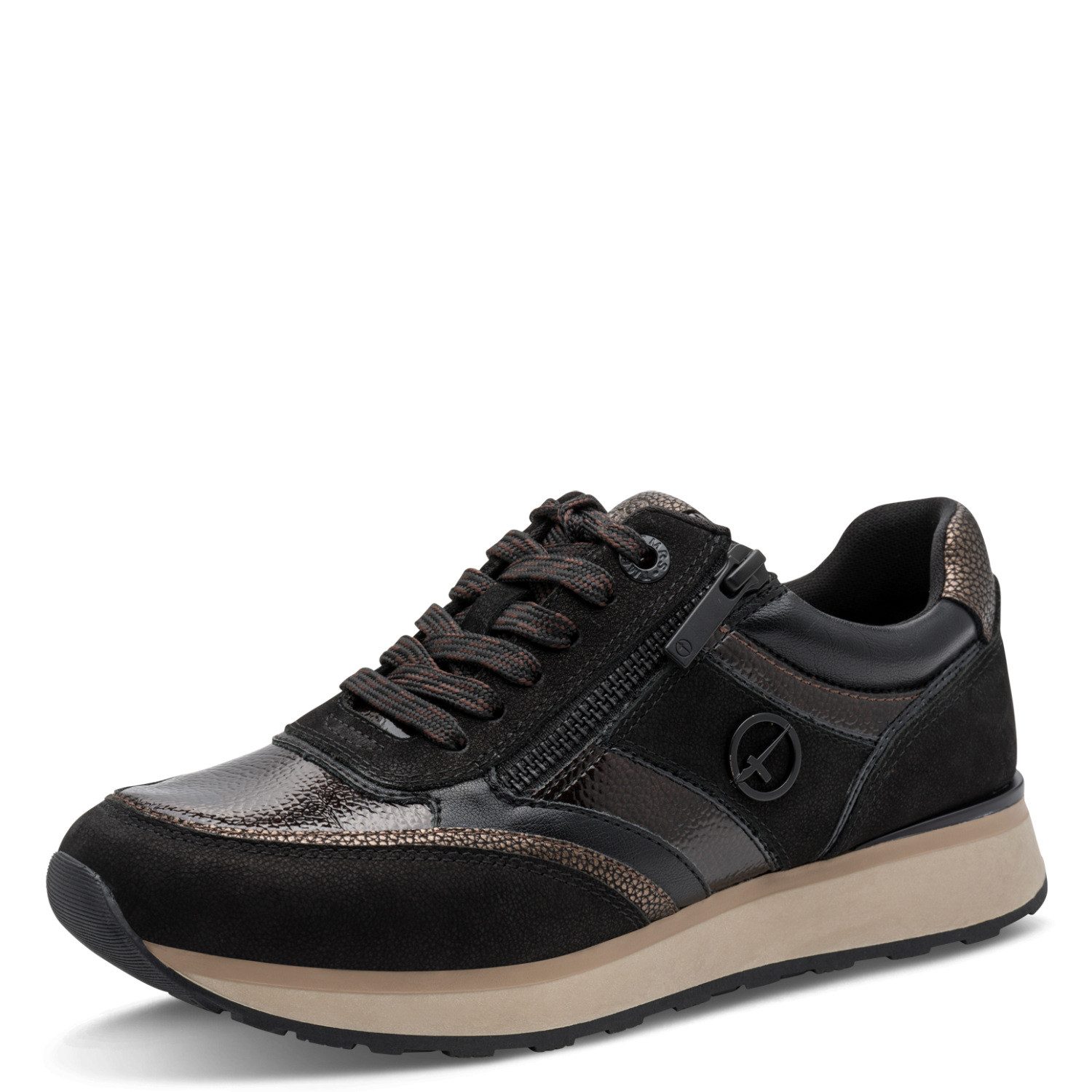 Tamaris Plateausneaker Halbschuh, Schnürschuh mit praktischem Außenreißverschluss