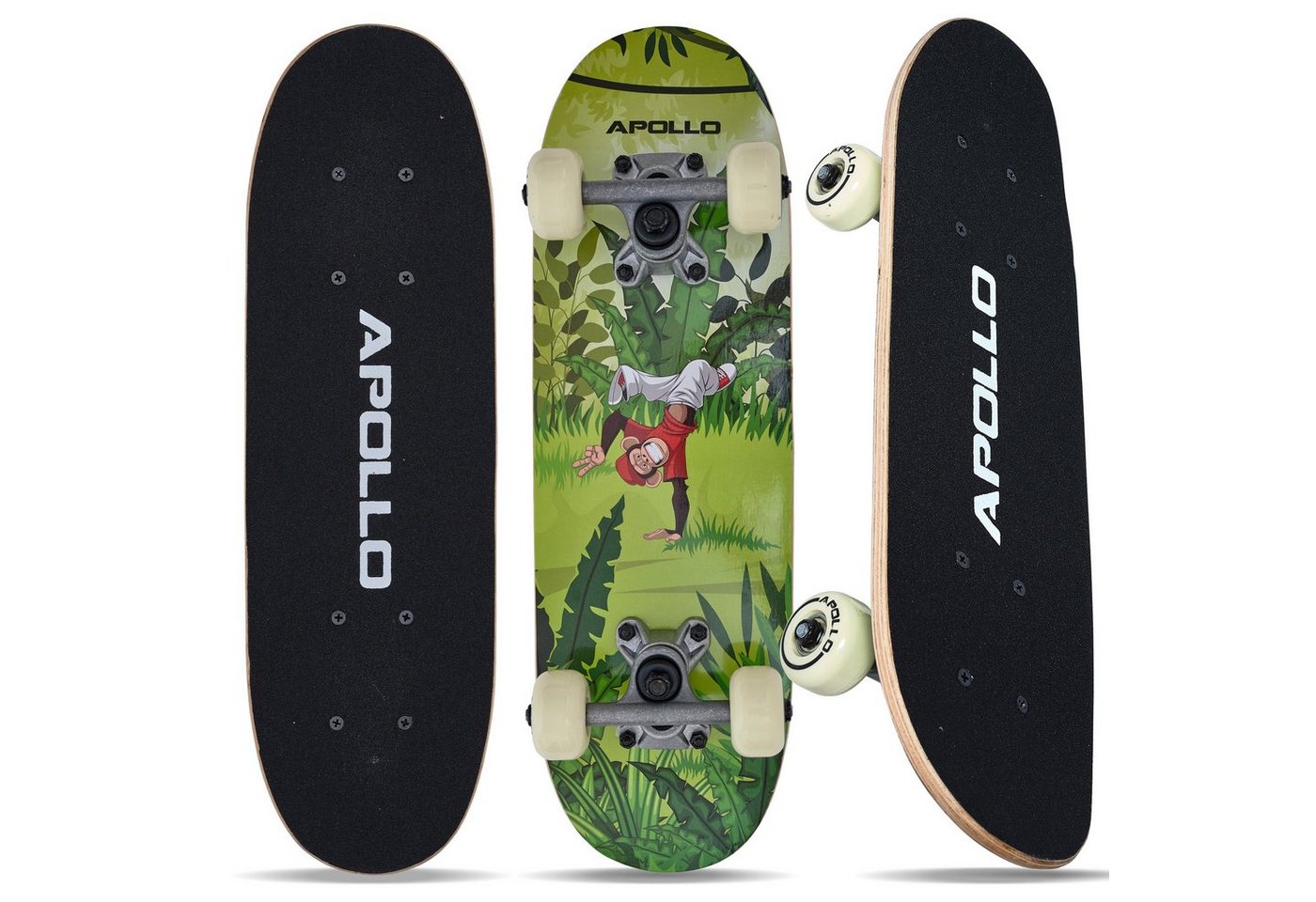 Apollo Skateboard Kinderskateboard 20" Kinder, Longboard, ABEC 3 und Aluminium Achsen