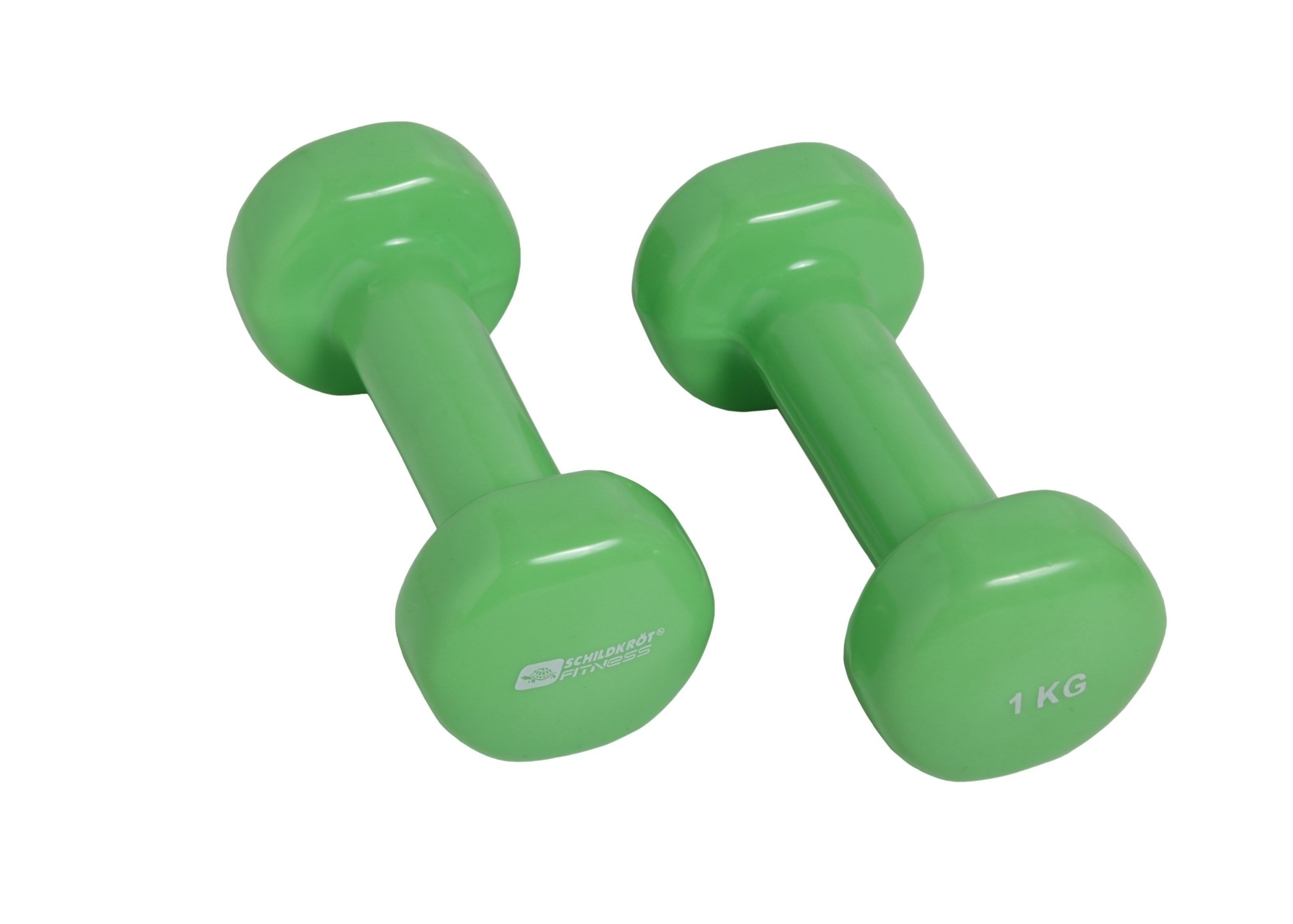 Schildkröt Hantel Fitness Vinyl (Eisen/PVC) grün Set 2x1,0kg