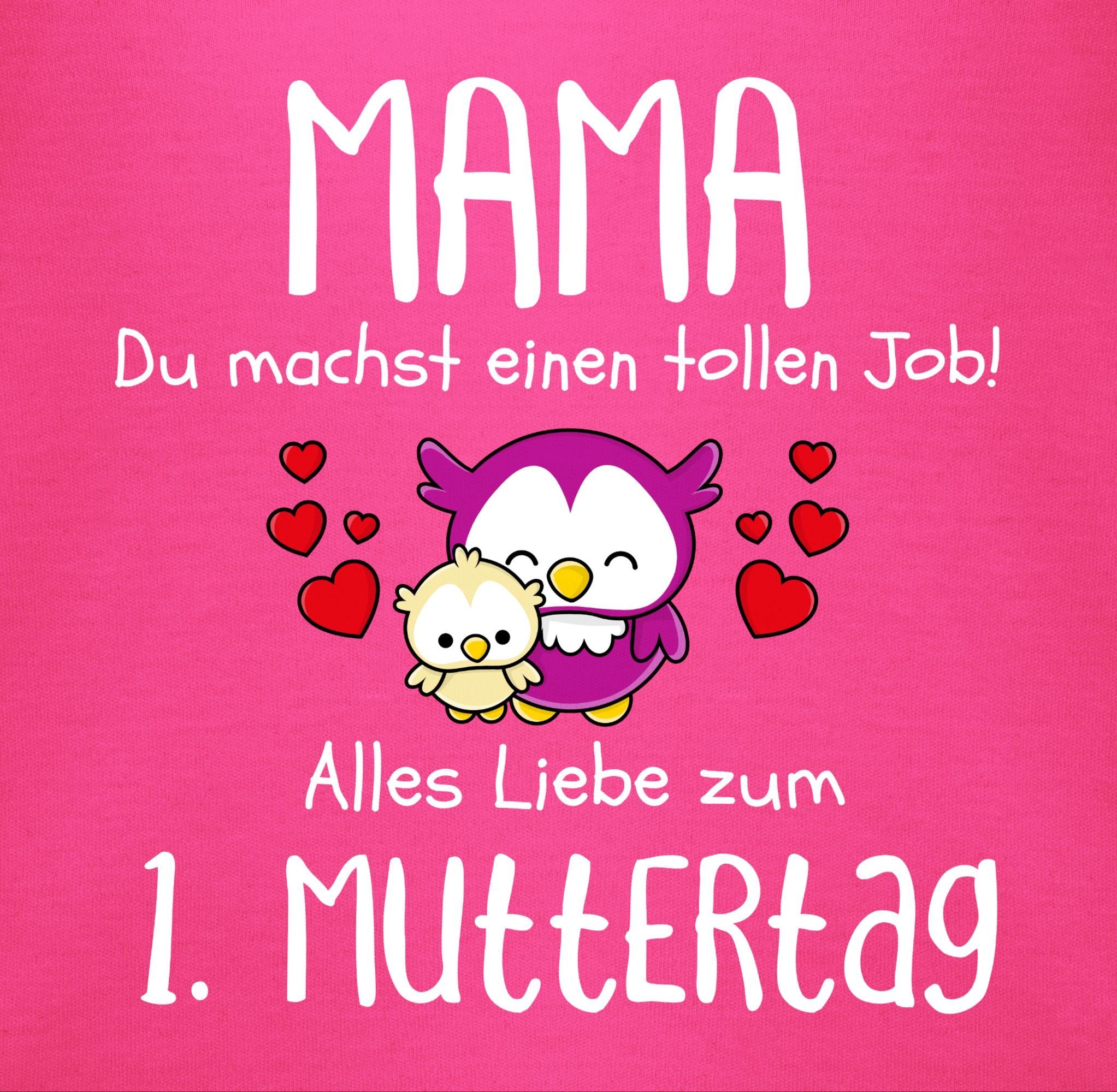 Shirtracer Shirtbody 1. Muttertag I Mama du machst einen tollen Job (1-tlg) Muttertagsgeschenk