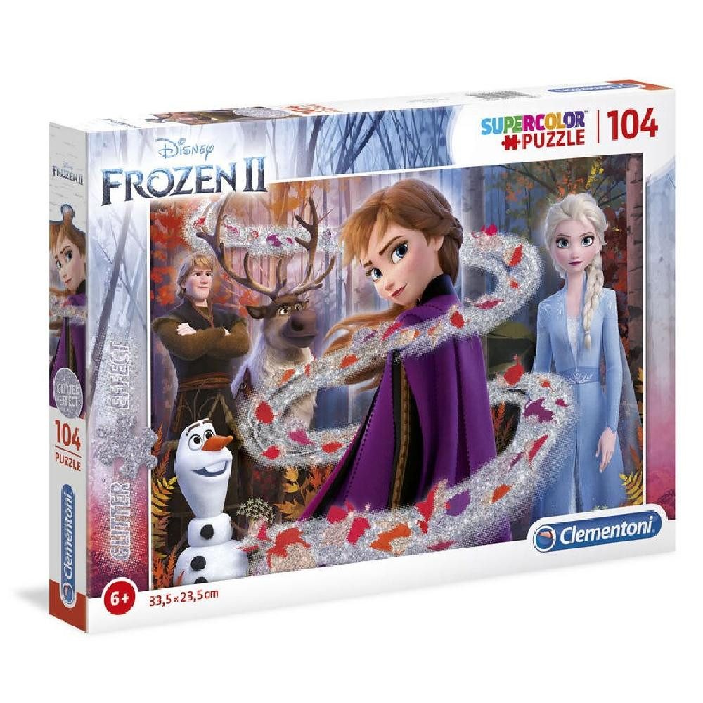 Clementoni® Пазлы Disney Frozen 2 Glitter Effect puzzle 104pcs, Пазлыteile