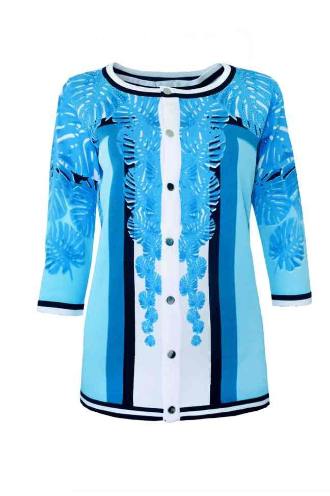 Passioni Cardigan Twinset in Aqua und günstig online kaufen