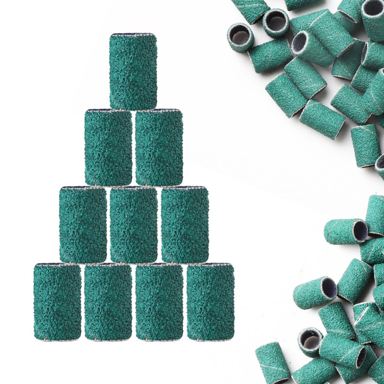 JCMaster Maniküre-Pediküre-Set, 100x Premium Nagelfräser Schleifhülsen