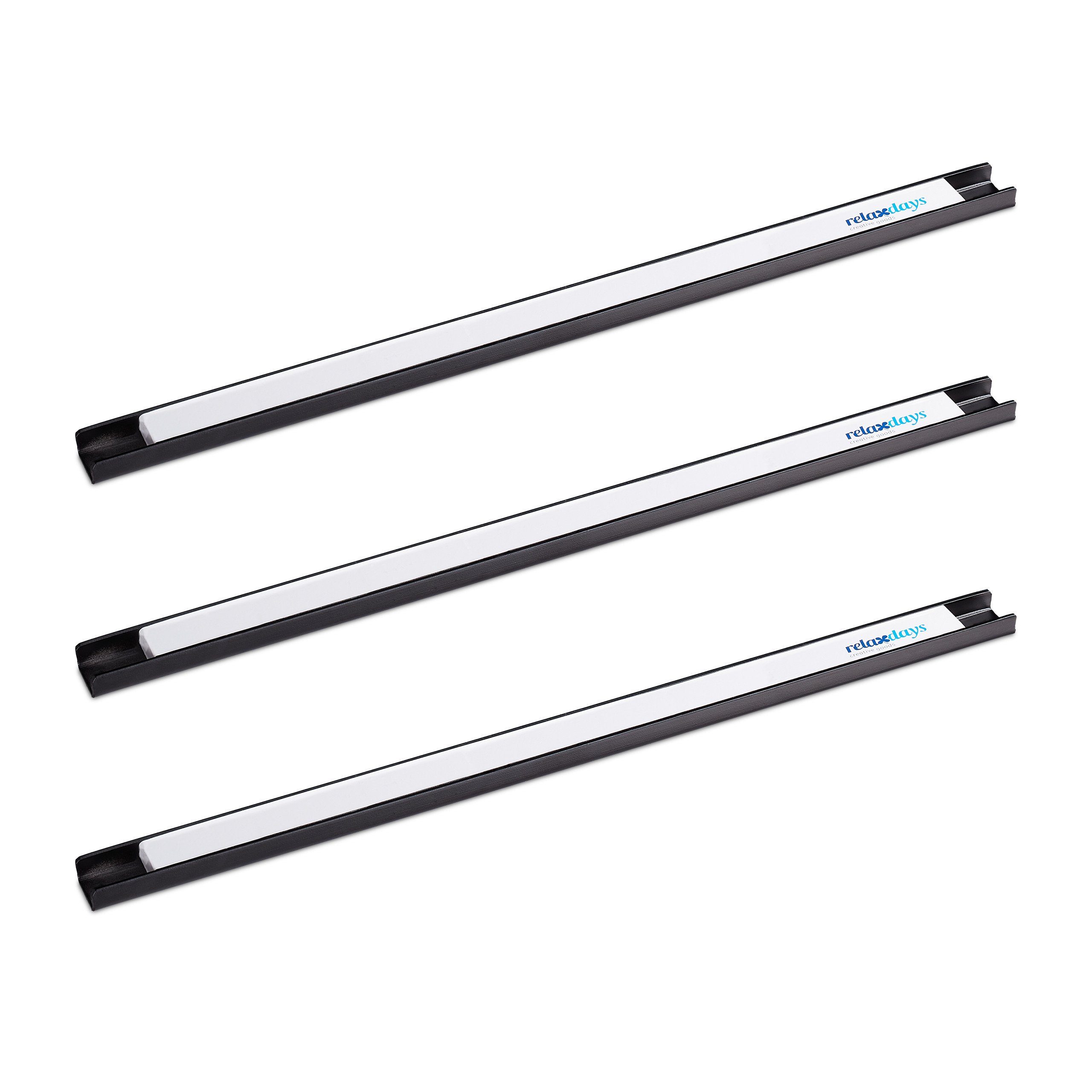 relaxdays Wand-Magnet Messer-Leiste Magnetleiste Werkzeug 3er Set