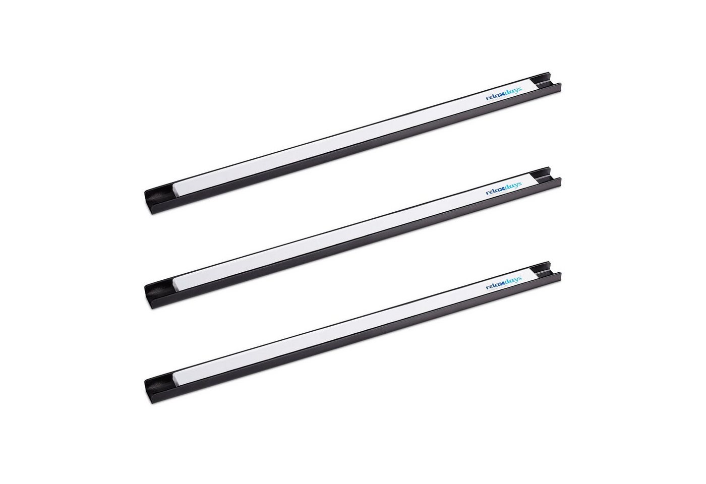 relaxdays Wand-Magnet Messer-Leiste Magnetleiste Werkzeug 3er Set (3tlg)