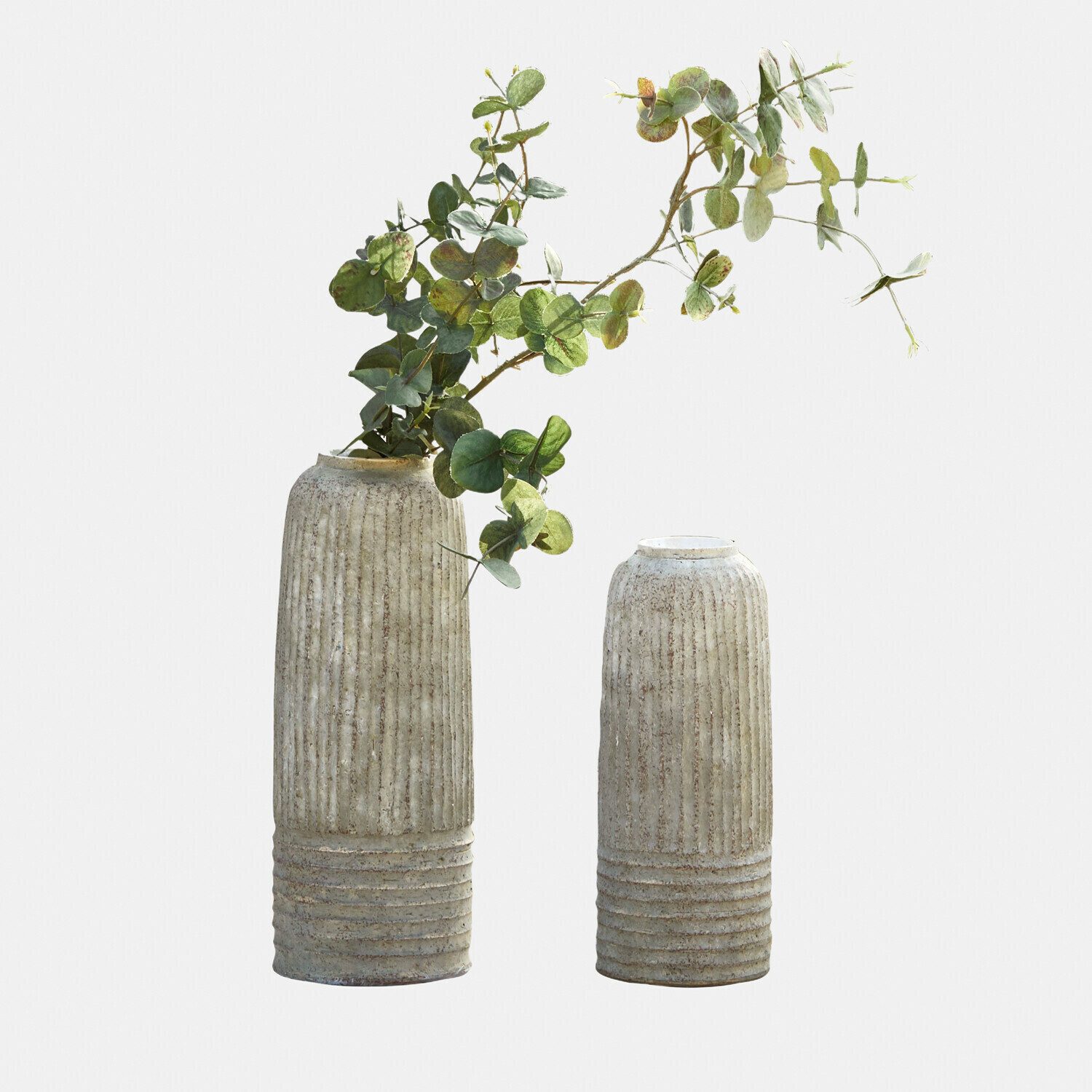 Mirabeau Tischvase Vase 2er Set Bellonas grau