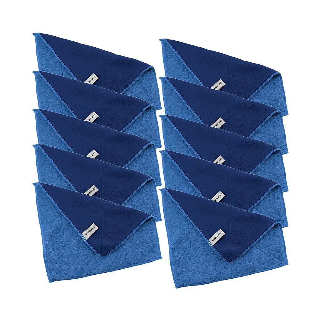 Kochblume Geschirrtuch Microfasertuch 30 x 30 cm, (Spar-Set, 10-tlg), 800g/m² Qualtität