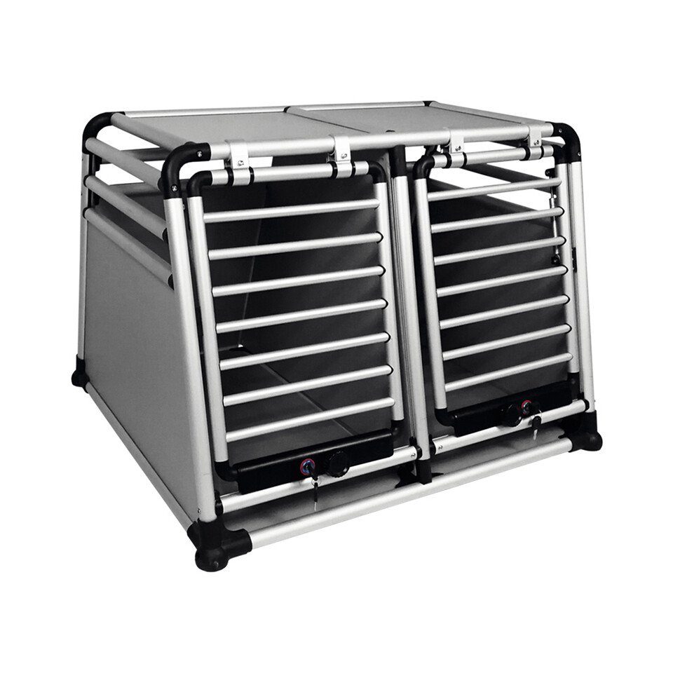 Nobby Hunde-Transportbox Aluminium Carbox doppelt Round Corner