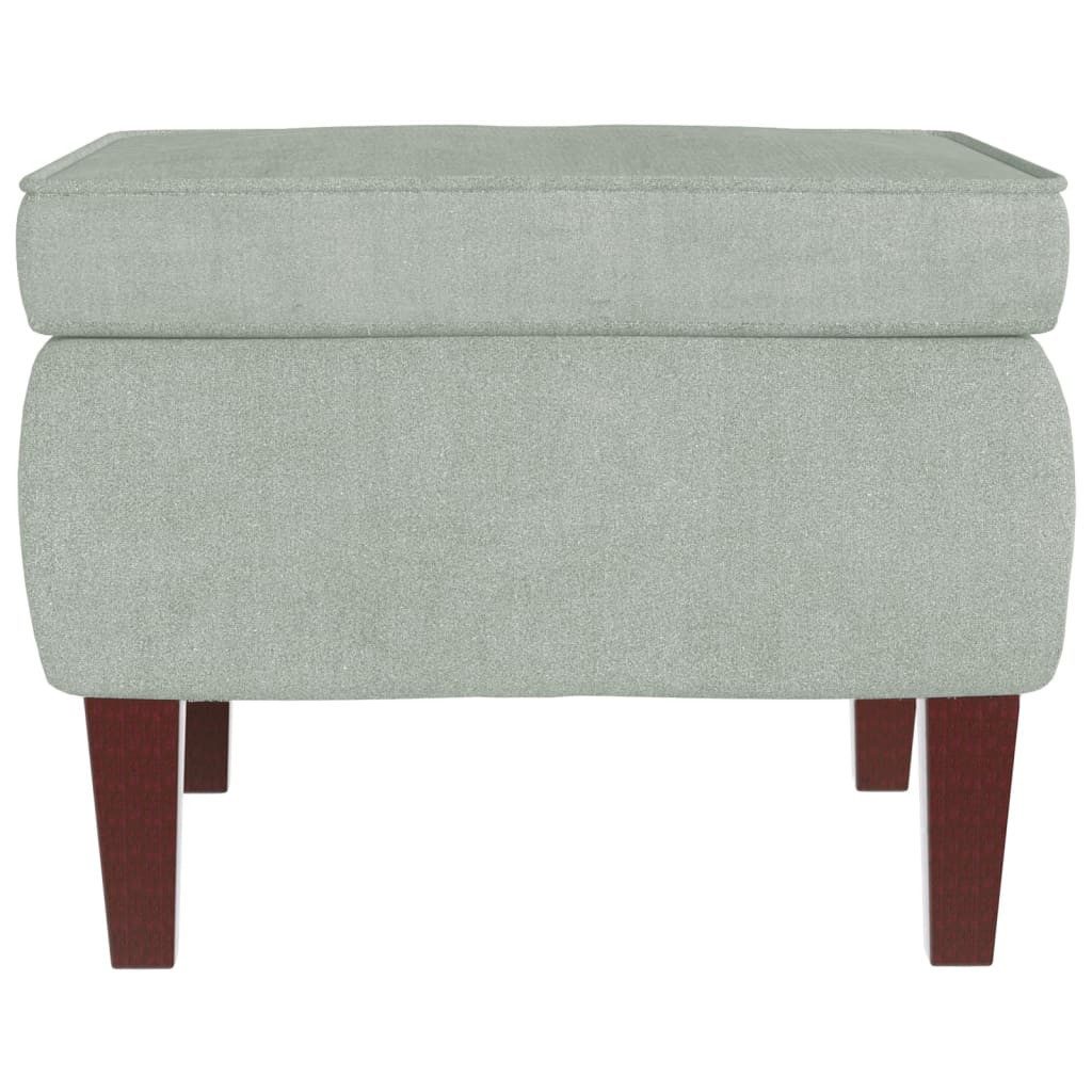 vidaXL Hocker Hocker mit Holzbeinen Hellgrau günstig online kaufen