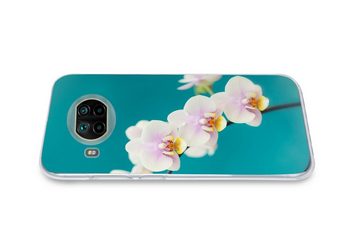 MuchoWow Handyhülle Orchidee - Blumen - Pflanze - Weiß - Lila, Phone Case, Handyhülle Xiaomi Mi 10T Lite, Silikon, Schutzhülle