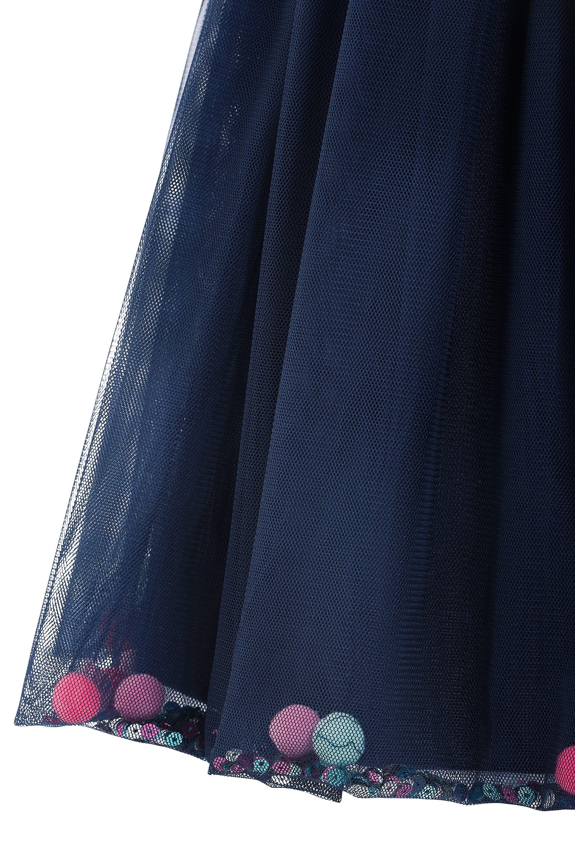 happy girls Jerseykleid mit angesetztem Tüllrock mit wunderschönem Saumdetail