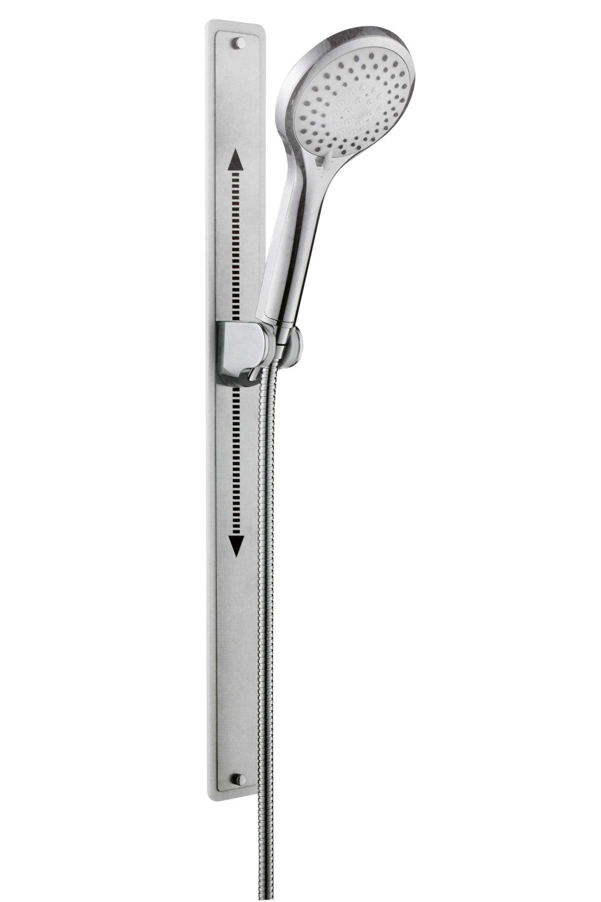 Schütte Duschstange Palma, Brausegarnitur Duschbrause-Set Magnet Brausehalter chromfarben