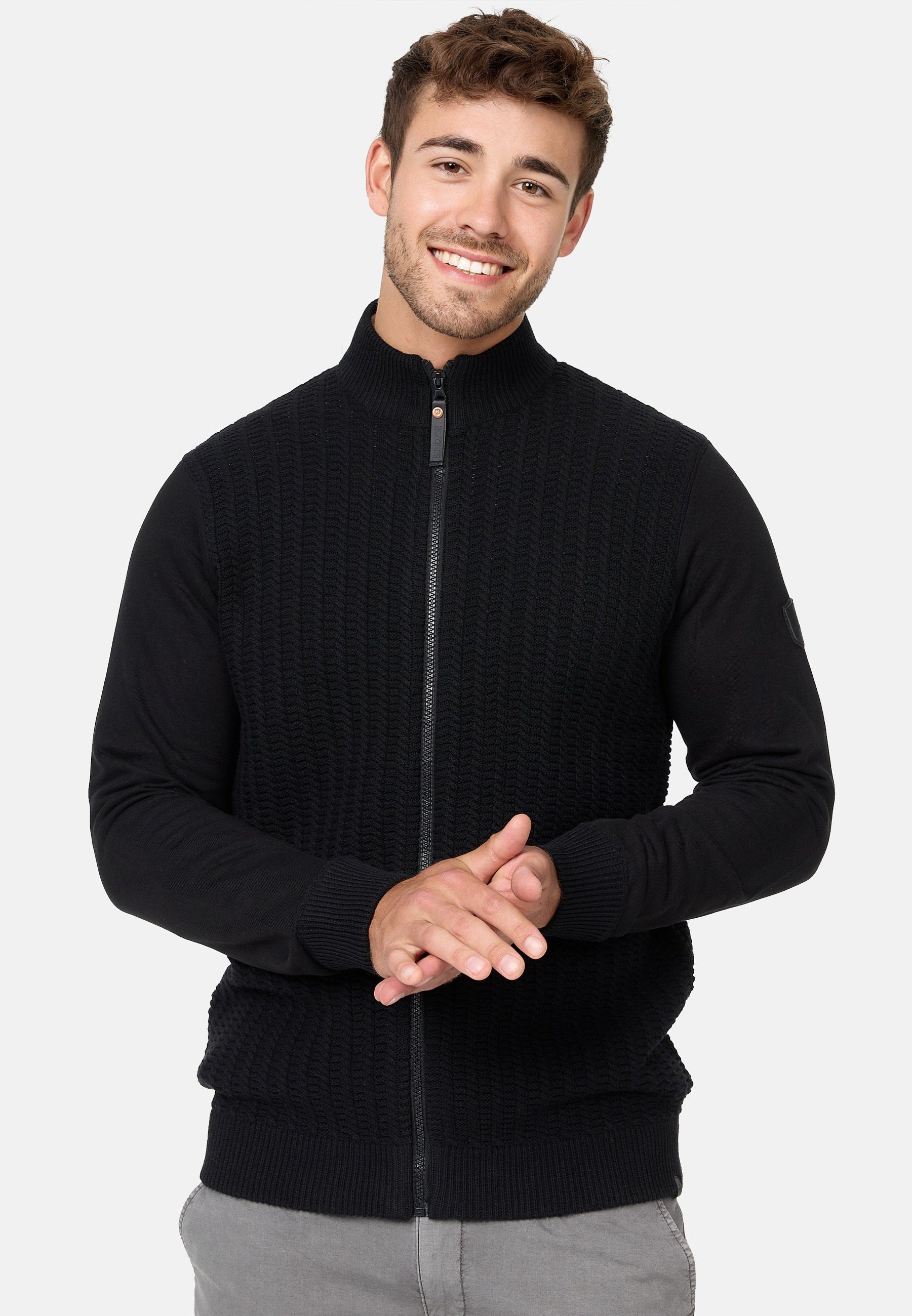 Indicode Strickjacke Herren INCason Herrenstrickjacke