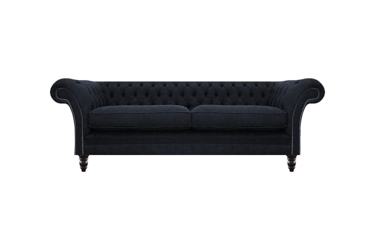 JVmoebel Chesterfield-Sofa Designer Sofa Zweisitzer Couch Textil Moderne Einrichtung Neu, 1 Teile, Made in Europa