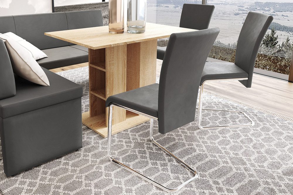 riess-ambiente Freischwinger MODENA anthrazit · Kunstleder Freischwinger-St günstig online kaufen