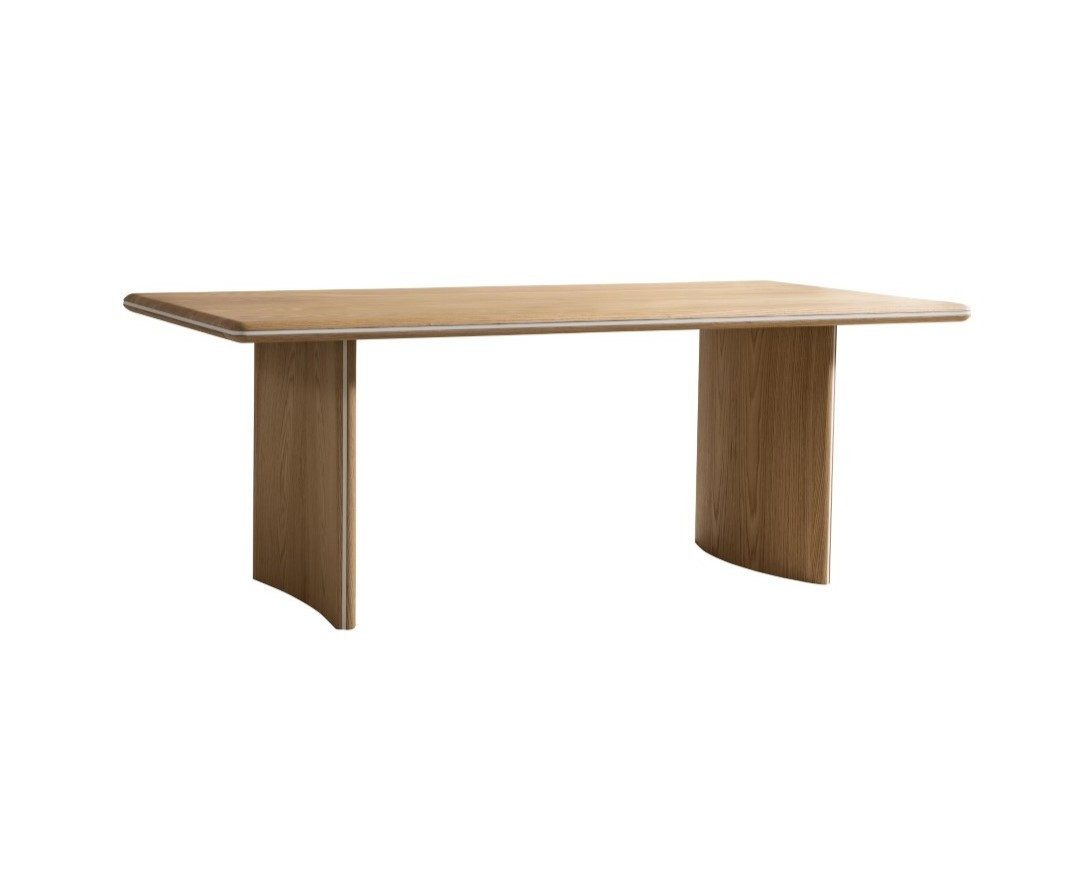 Xlmoebel Esstisch Eleganter brauner Holz-Esstisch für modernes Wohnen (1-St), Made in Europa