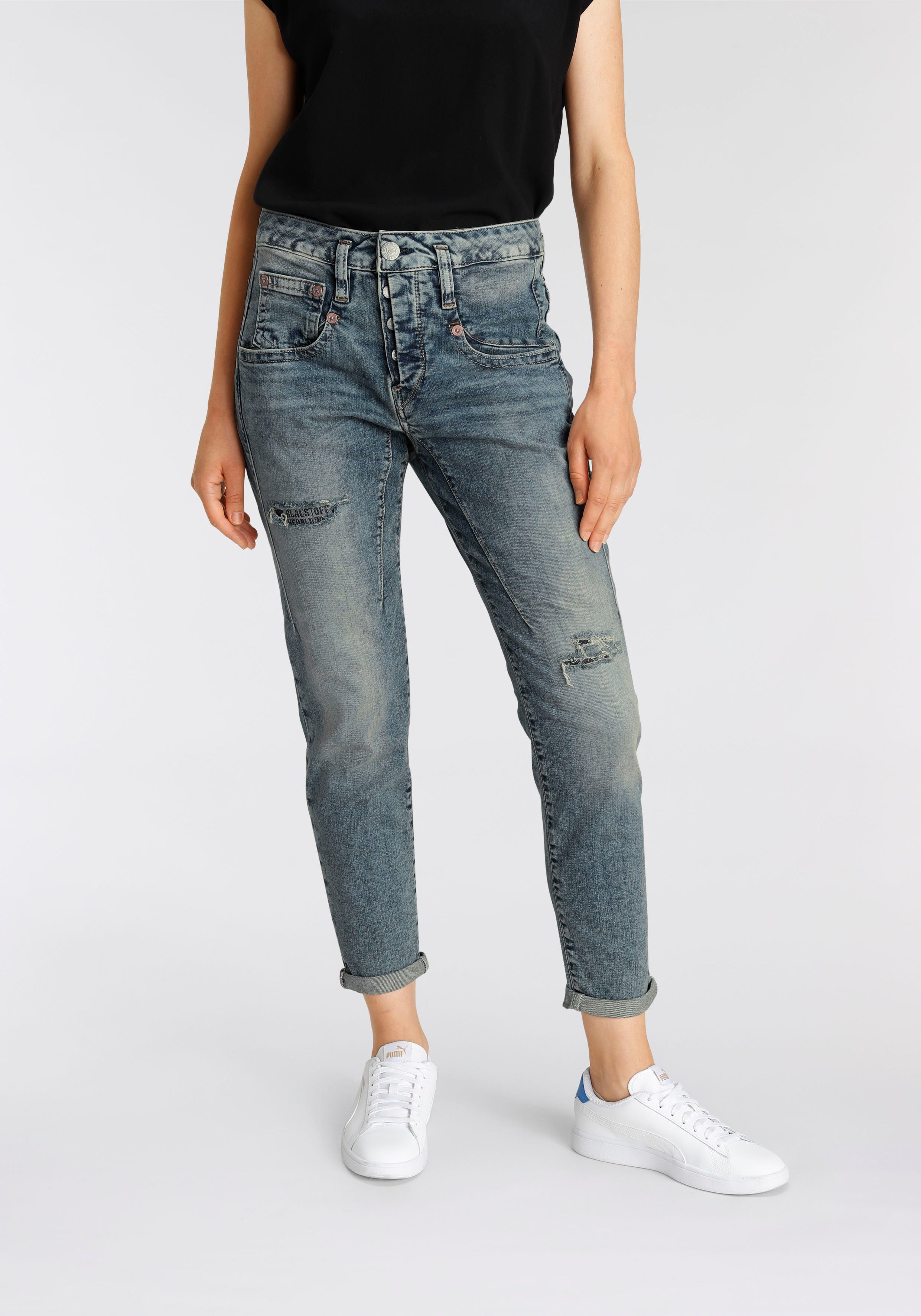 Herrlicher Ankle-Jeans »SHYRA CROPPED ORGANIC« im Boyfriend Style online  kaufen | OTTO