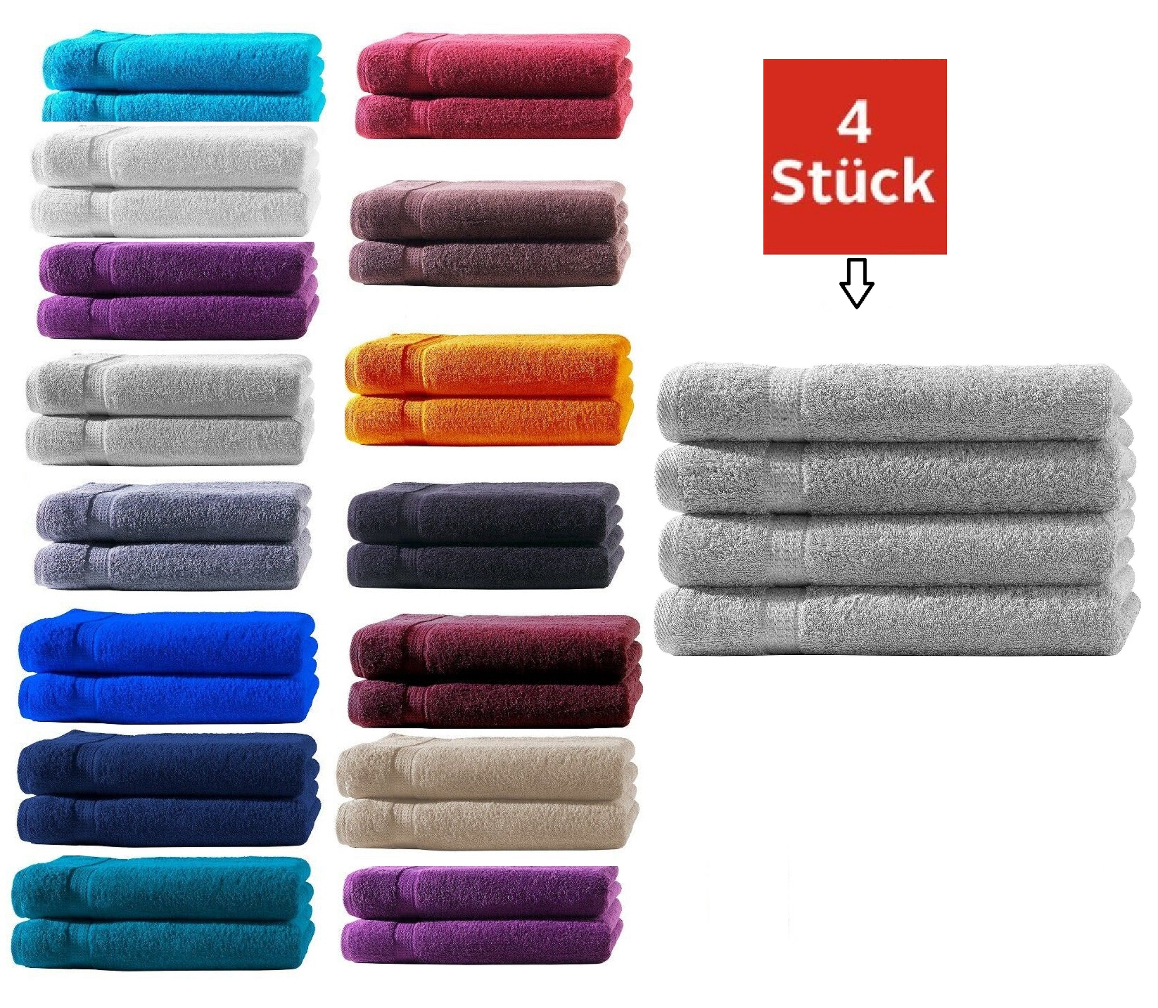 DDOnlineShop Handtuch Set Handtücher Gästetücher, Seiftücher günstig online kaufen