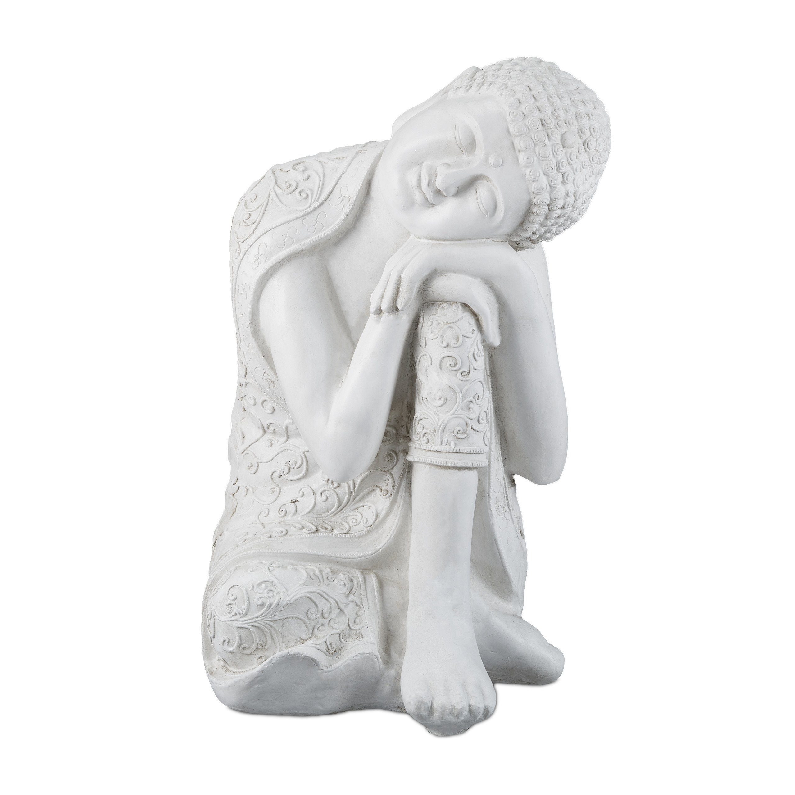 relaxdays Buddhafigur Ruhende Buddha Figur 60 cm