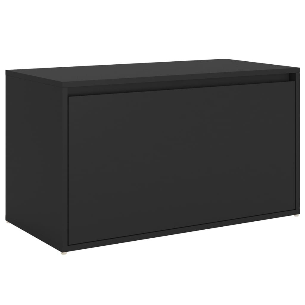 furnicato Truhenbank Flurbank 80x40x45 cm Schwarz günstig online kaufen