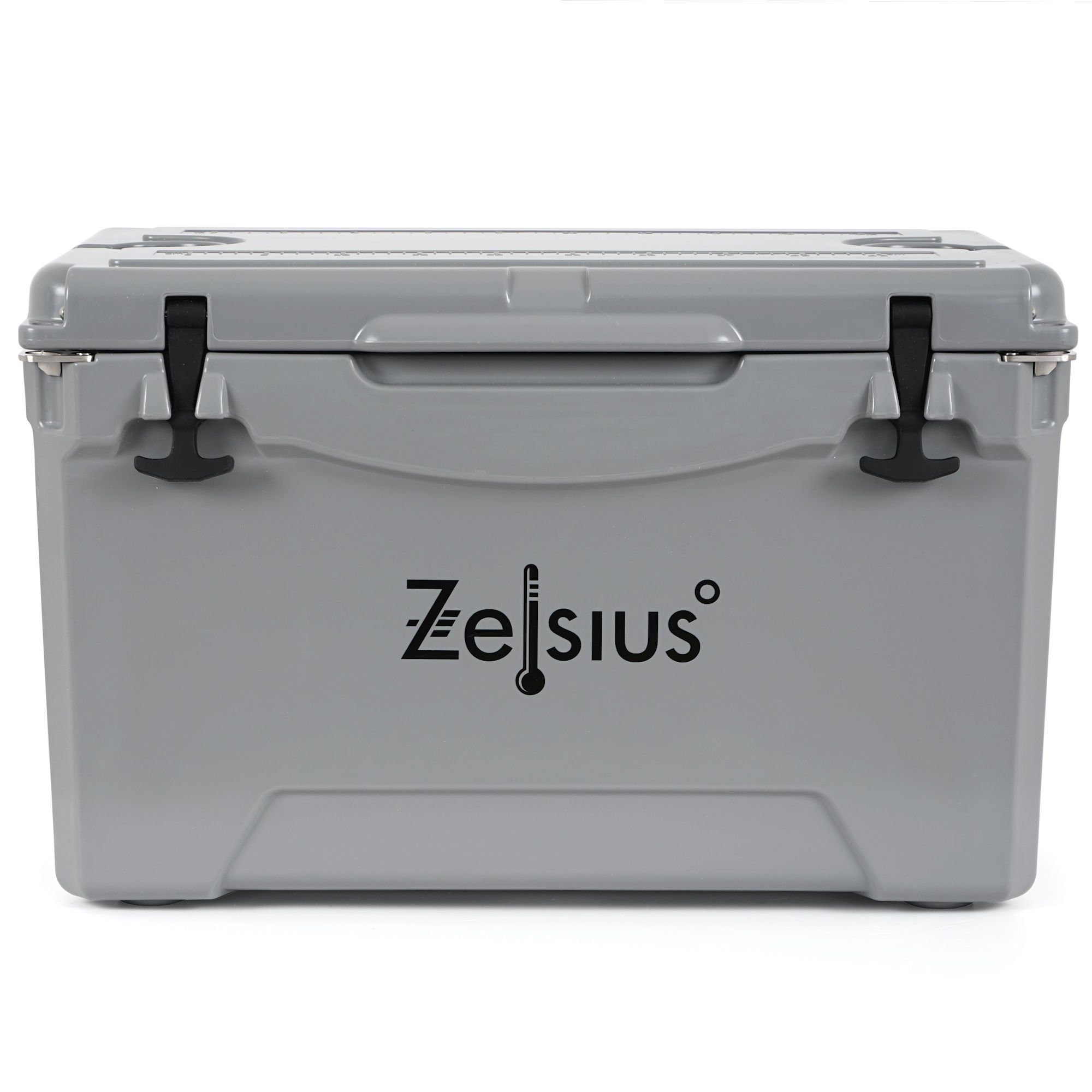 Zelsius Kühlbox Kühlbox grau 50 Liter, Cooling Box ideal für Auto Camping, 50 l, mit Flaschenöffner