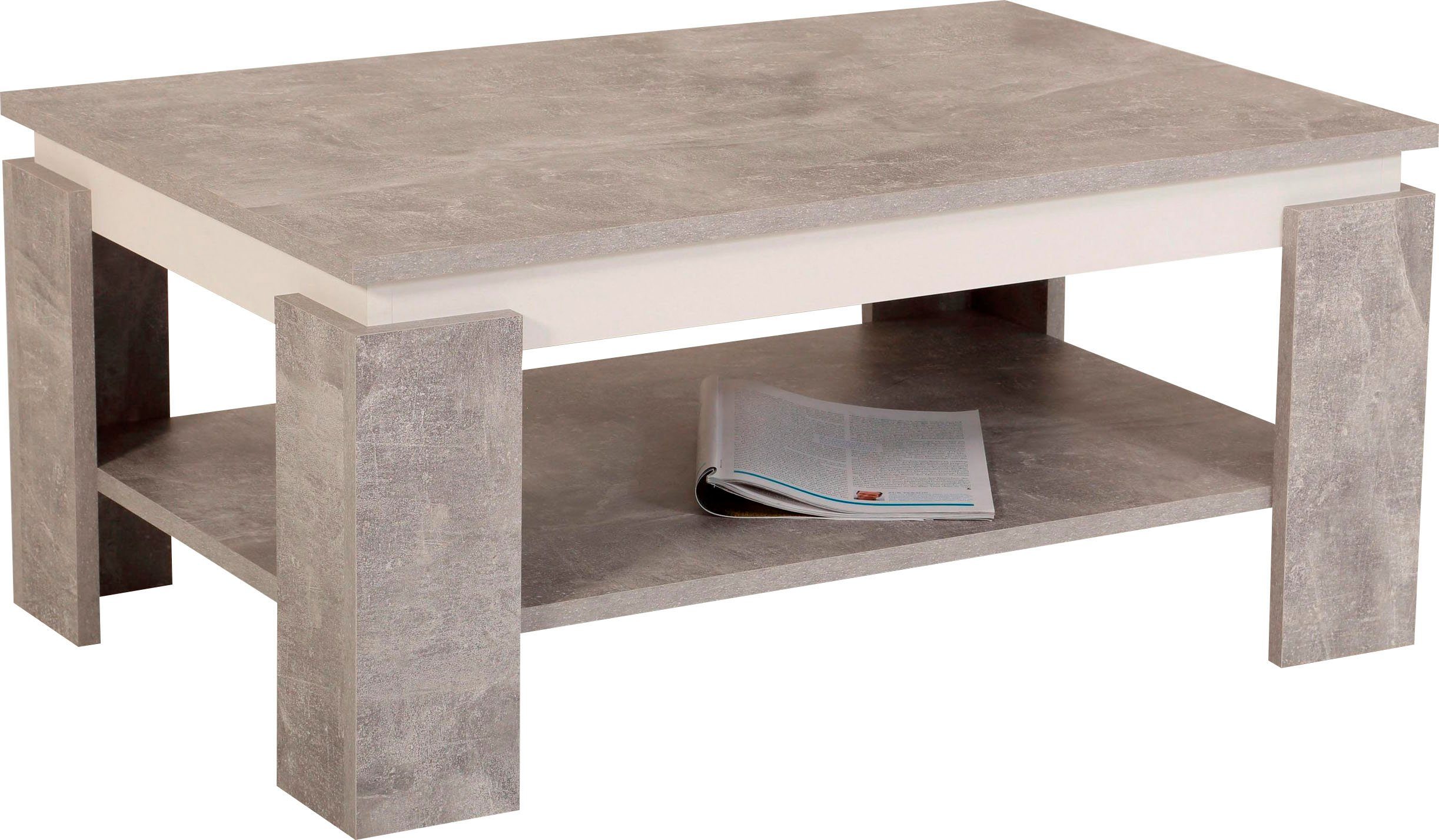 HELA Couchtisch TIM, mit Ablageboden, quadratisch oder rechteckig günstig online kaufen