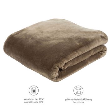 Wohndecke Kuscheldecke Cashmere Feeling, liebling, wärmeisolierend, feuchtigkeitsregulierend, aus High-Tech Mikrofaser