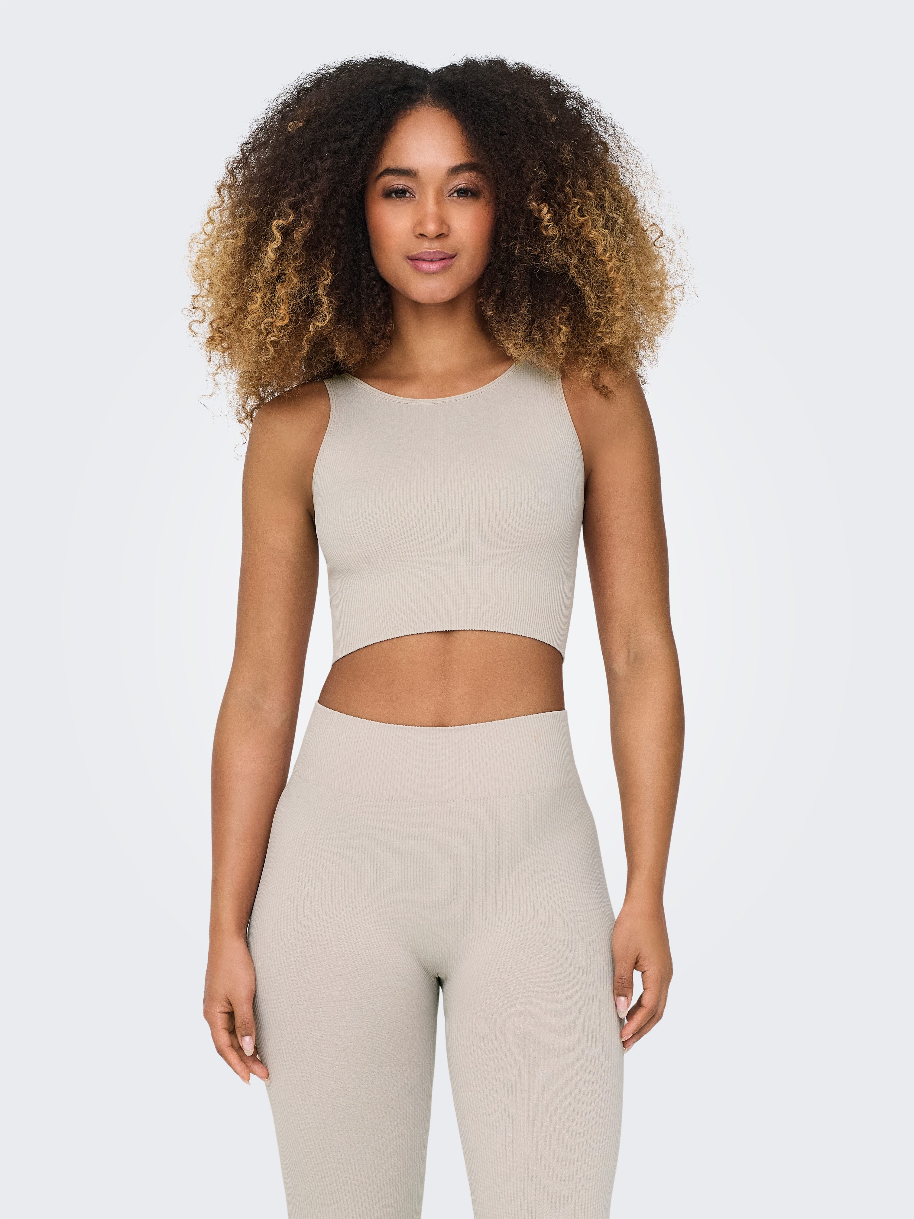 ONLY Play Trainingstop ONPJAIA LIFE Cropped Fit, in feiner Rippstruktur günstig online kaufen